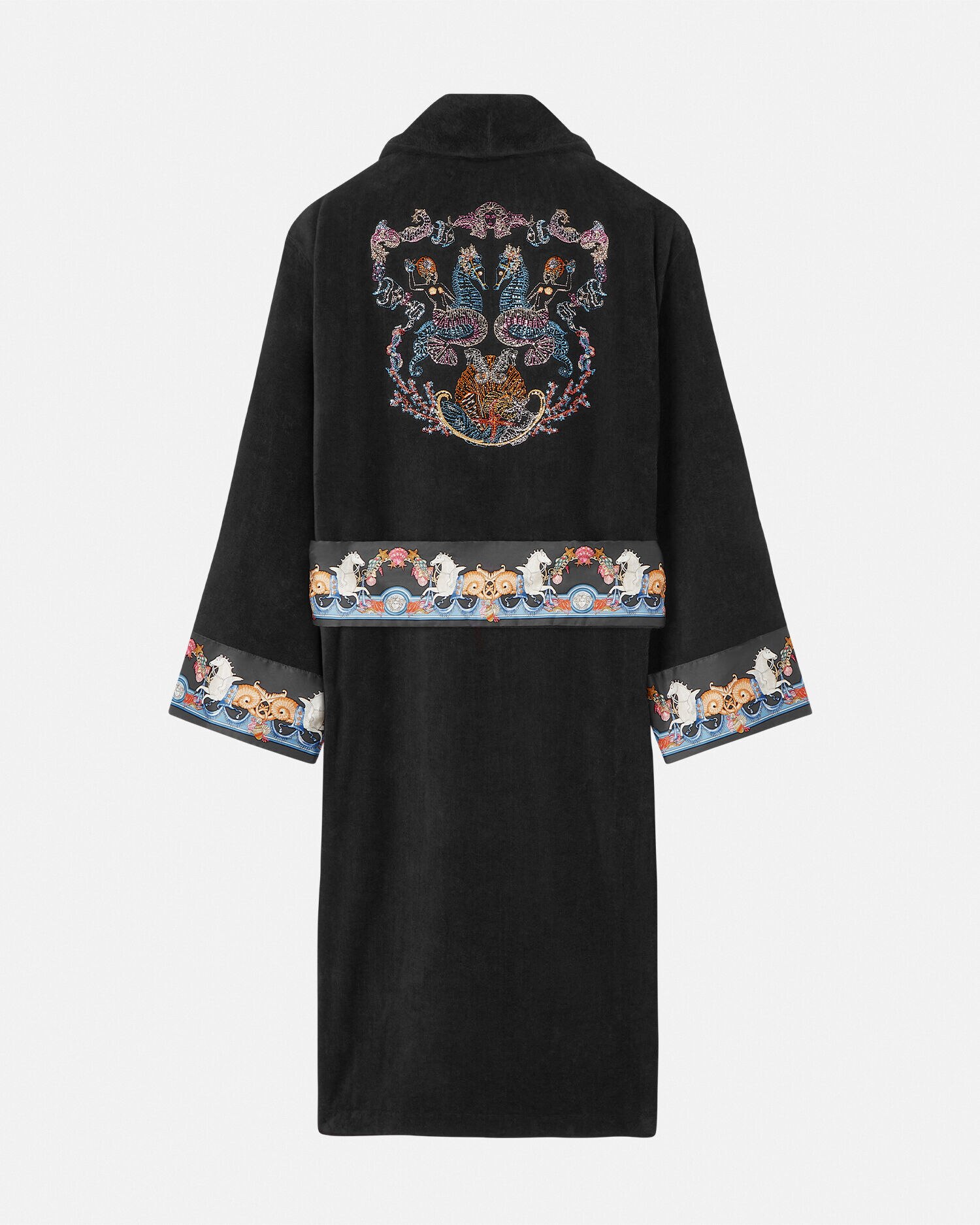クリスタル 刺繍入り バスローブ コーラル シアター | VERSACE JP