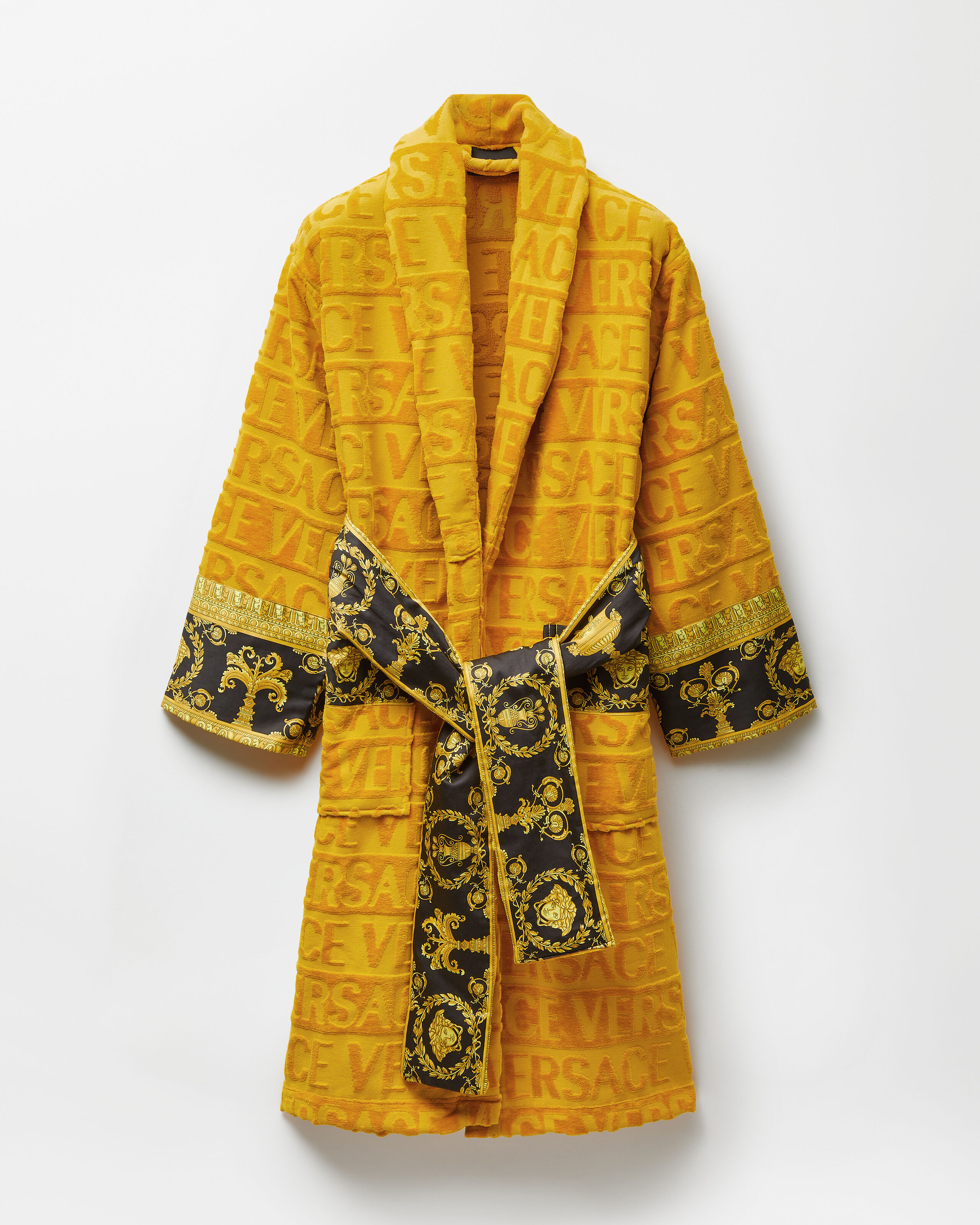 I ♡ バロック バスローブ イエロー | VERSACE JP