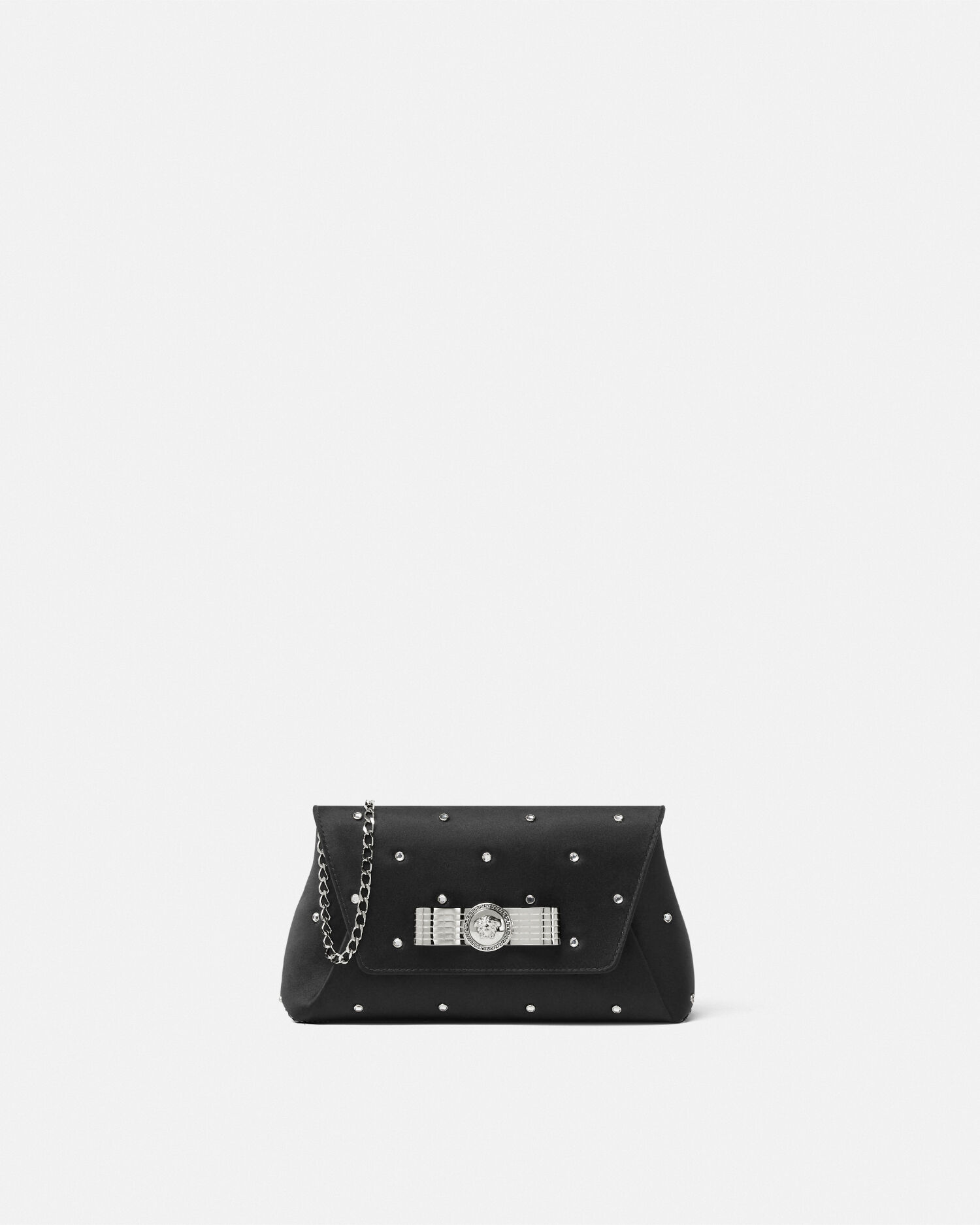 【VERSACE】ジャンニ リボン スタッズ ボーラー【関税送料込】 クラッチ チェーロ ステラット ジャンニ リボン | VERSACE JP
