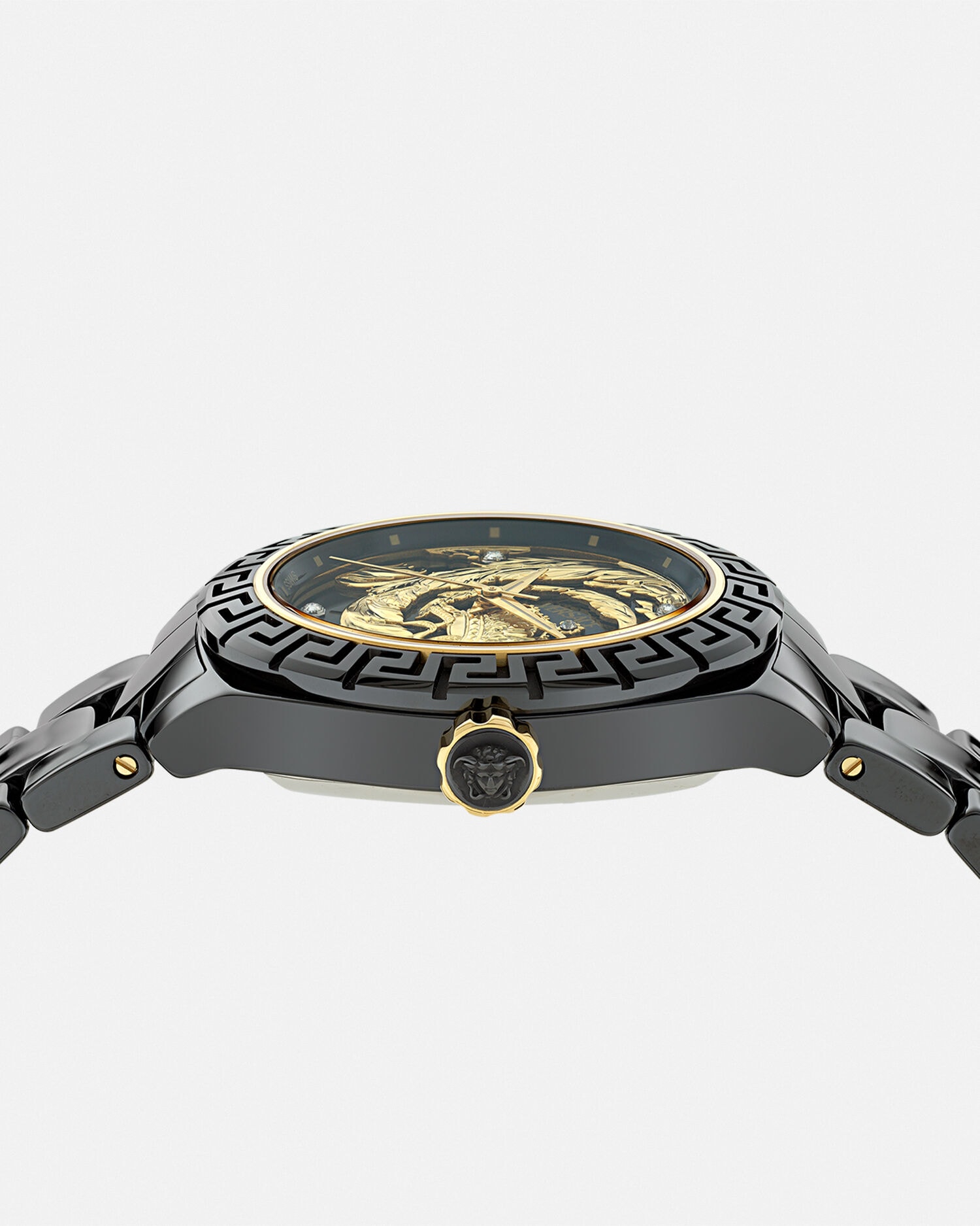 オートマチック ダイヤモンド ウォッチ DV ワン ブラック,ゴールド