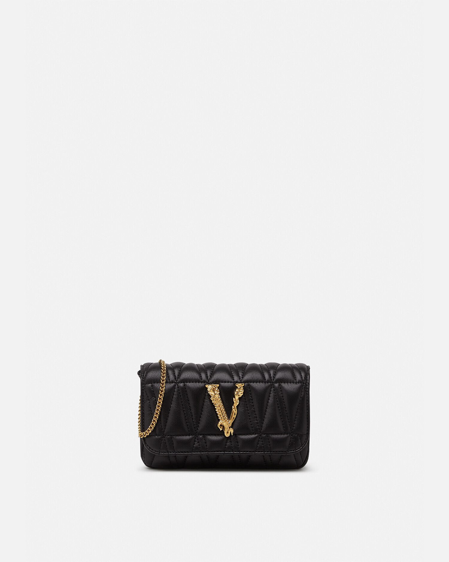 寿様専用 VERSACE 黒 レザー ハンドバッグ ヴィルトス