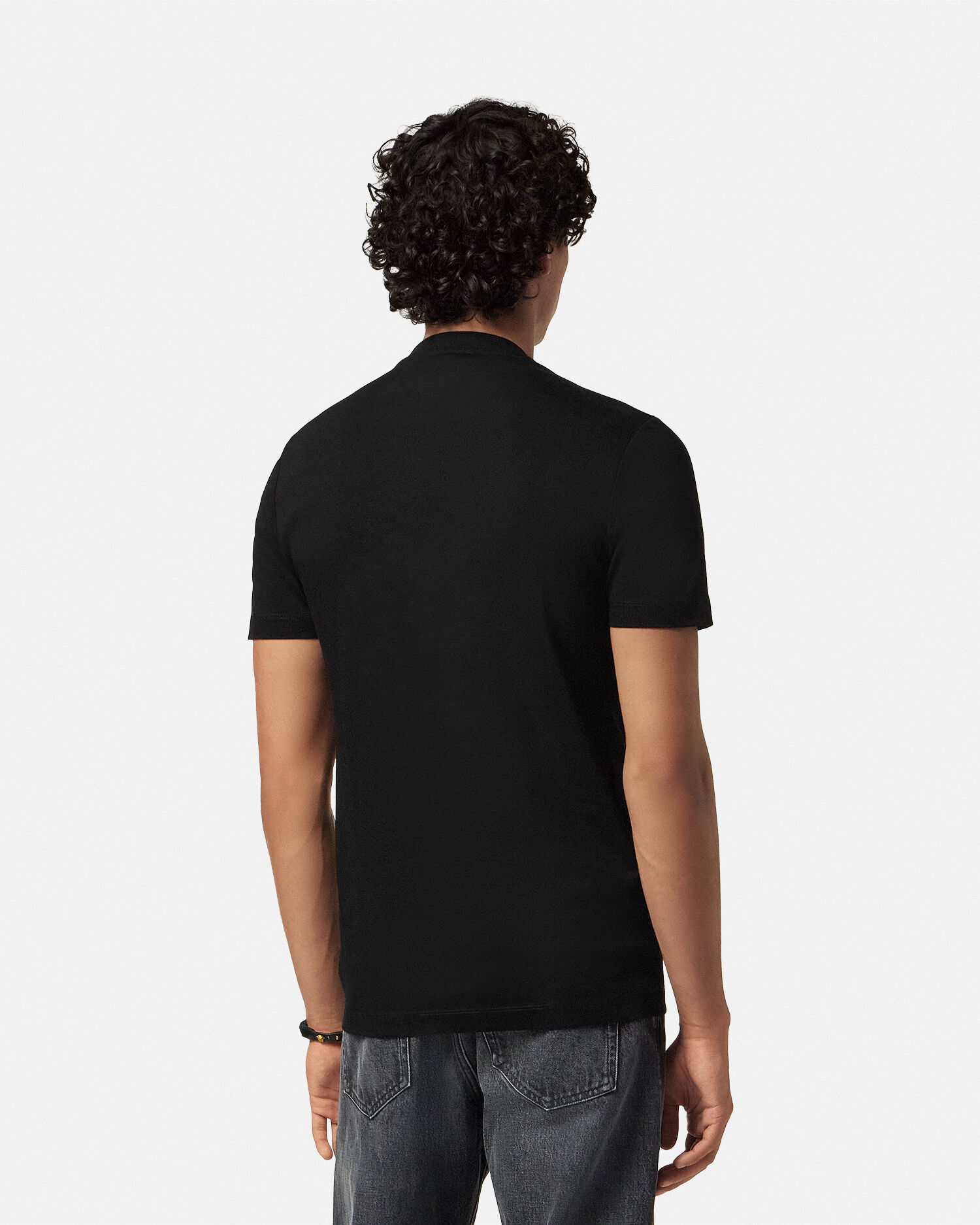 VERSACE◆Ｔシャツ ホワイト ブラック Embroidered '90s Vintage Logo T-Shirt Black | VERSACE US