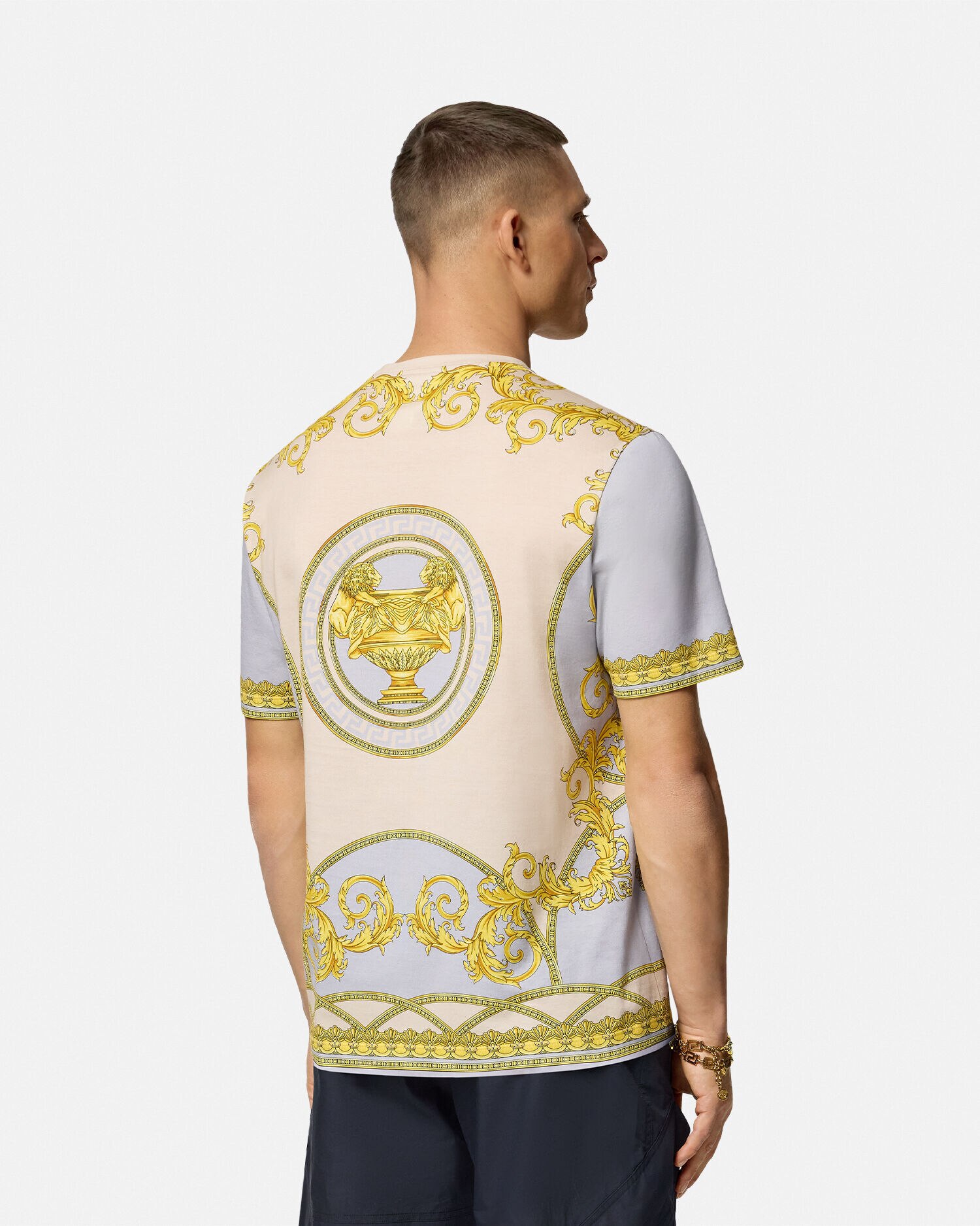 ラ クープ デ デュー Tシャツ グレー,プリント | VERSACE JP