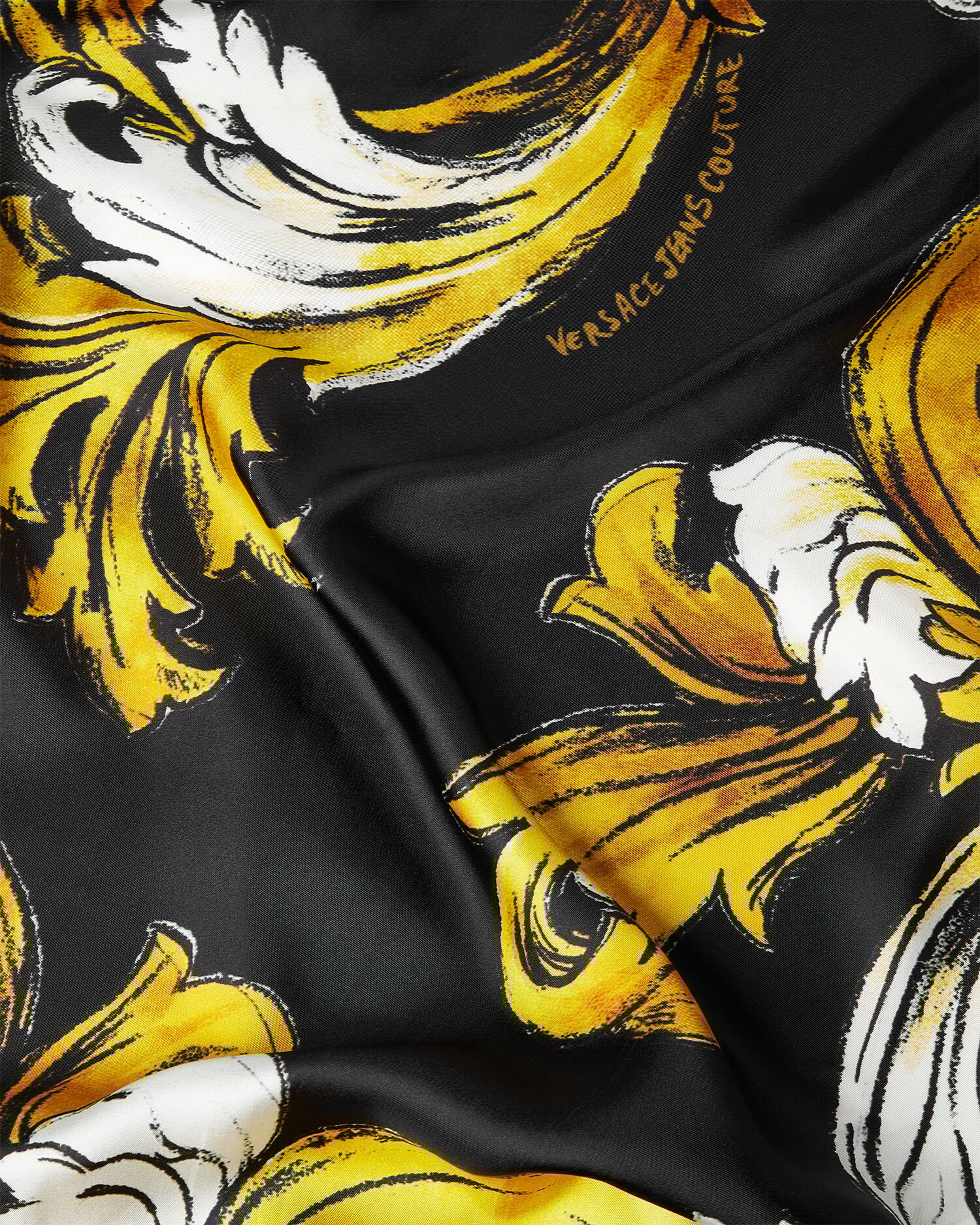 VERSACE バロッコシルクスカーフ バロッコ シルク スカーフ 70 cm ブラック,プリント | VERSACE JP