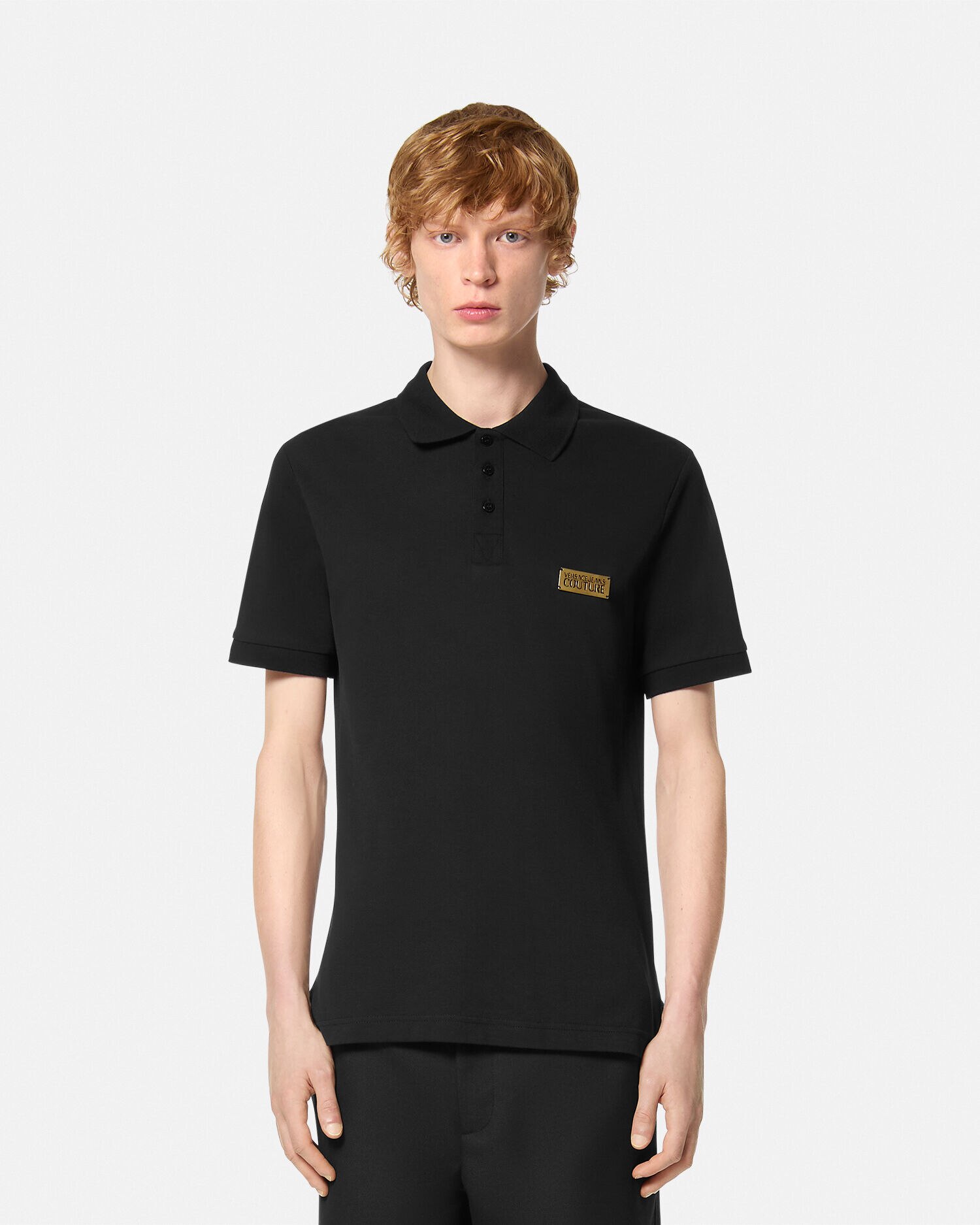 スリムフィット ポロ シャツ ロゴ | VERSACE JP