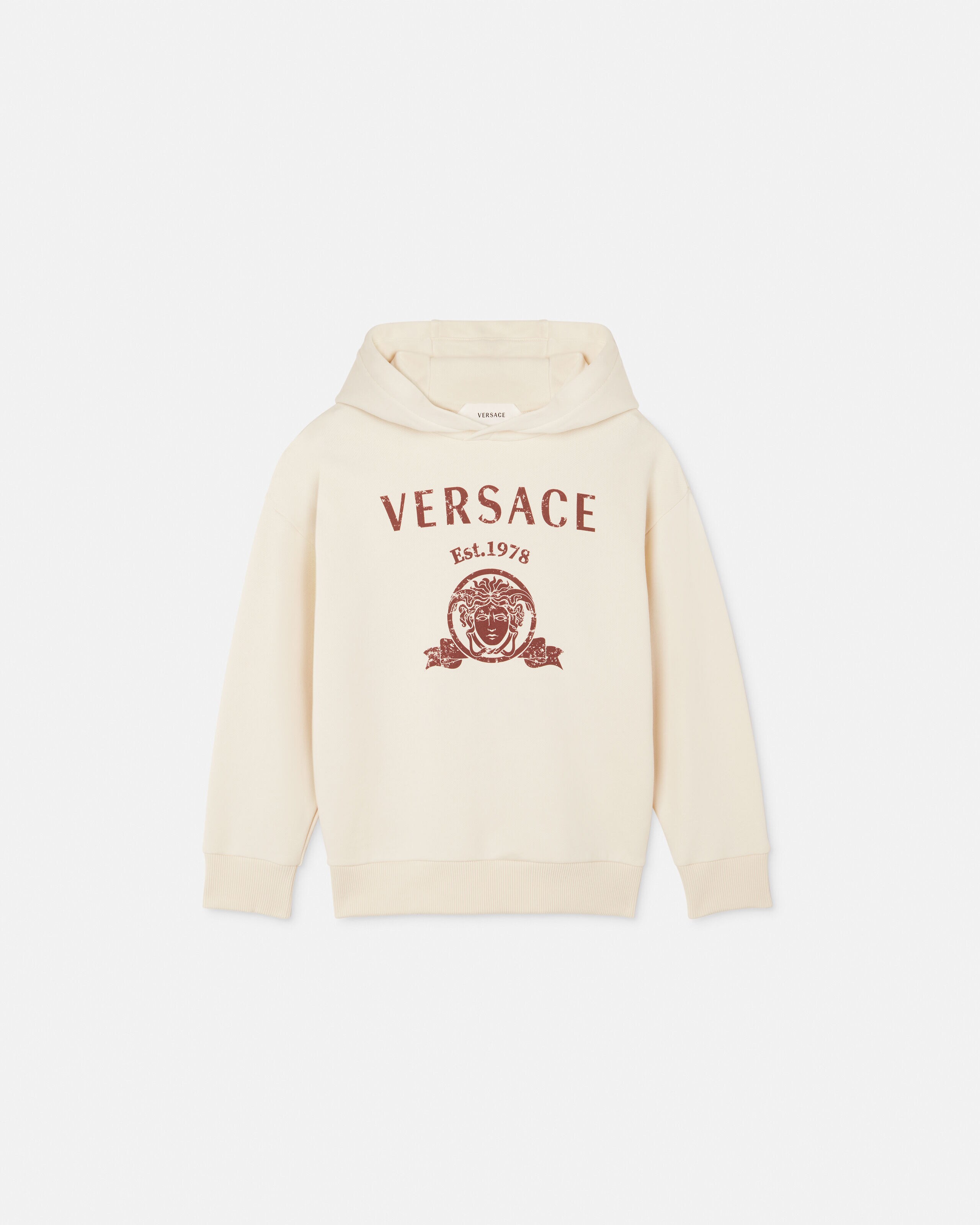 VERSACE ヴェルサーチ メデューサロゴ パイルジャガード カシミヤ混 ウールニット プルオーバー パーカー フーディー ネイビー A87203 VERSACE(ヴェルサーチ) メデューサロゴ パイルジャガード カシミヤ混
