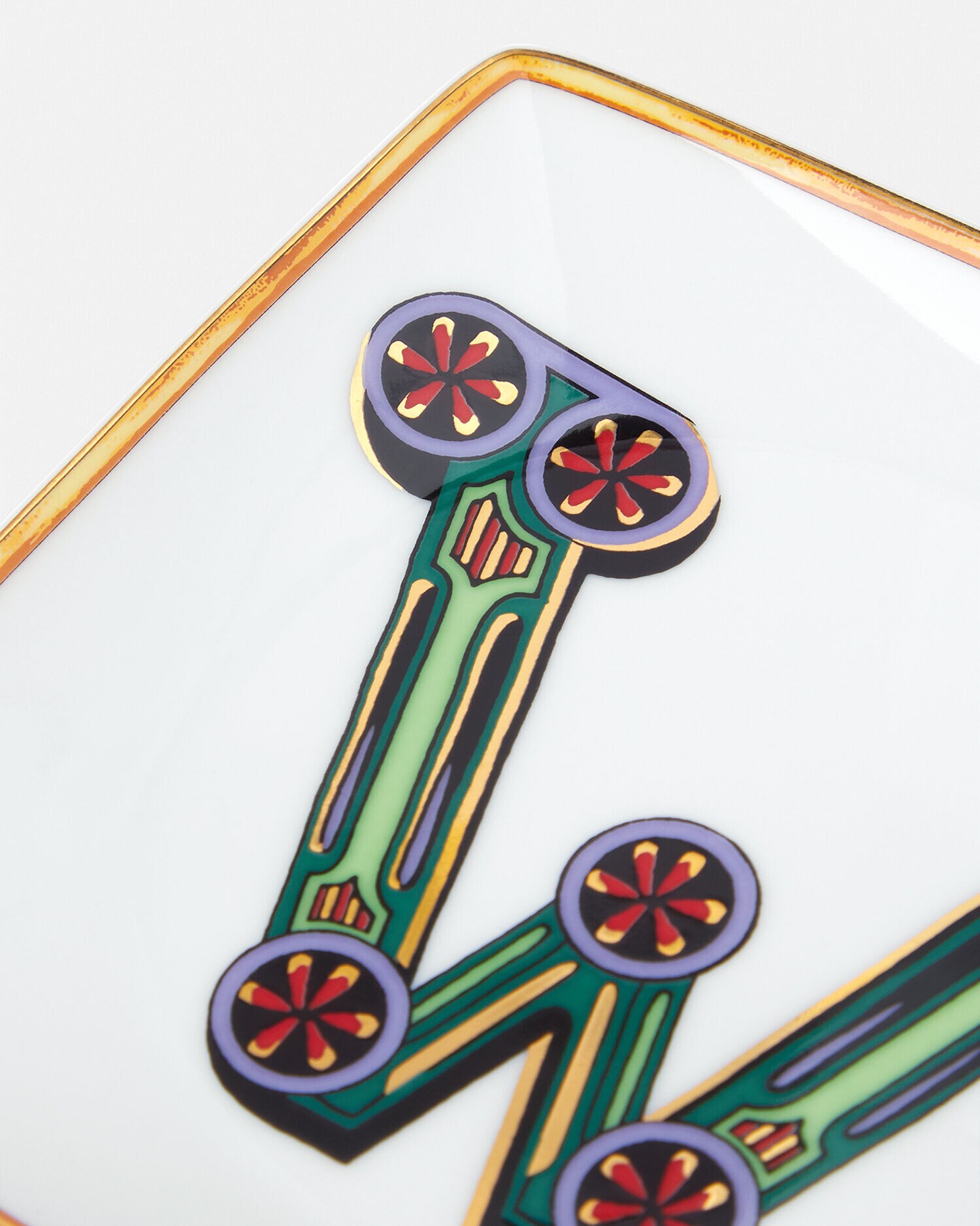 ヴェルサーチェ アルファベット W ディッシュ 12 cm プリント | VERSACE JP