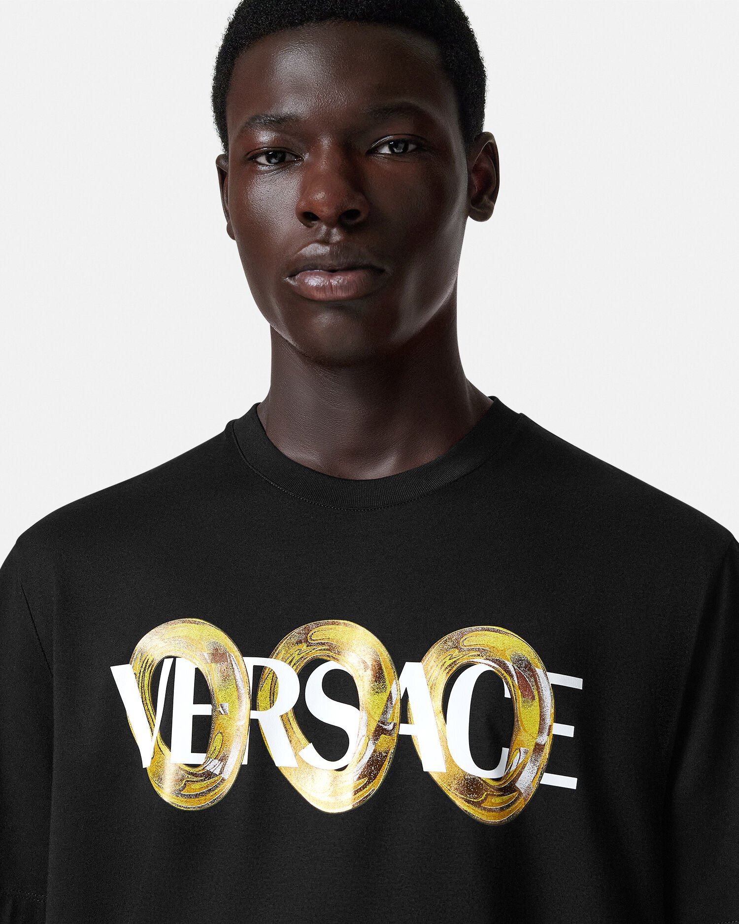 ★VERSACE★マキシ チェーン ロゴ Tシャツ ロゴ Tシャツ マキシ チェーン | VERSACE JP