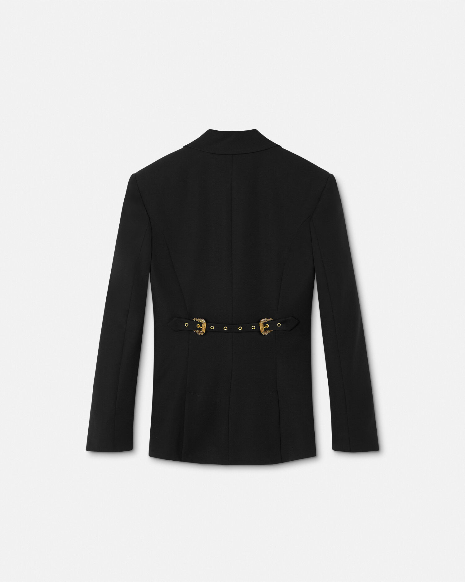 VERSACE オーバーサイズ シングルブレスト ブレザー コート シングルブレスト ブレザー ブラック | VERSACE JP