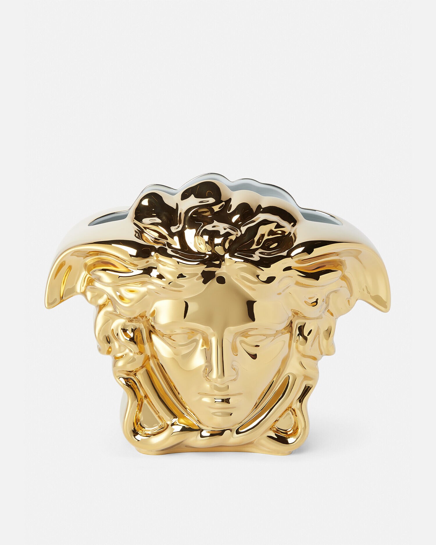 メドゥーサ グラン 花瓶 30 cm ゴールド | VERSACE JP