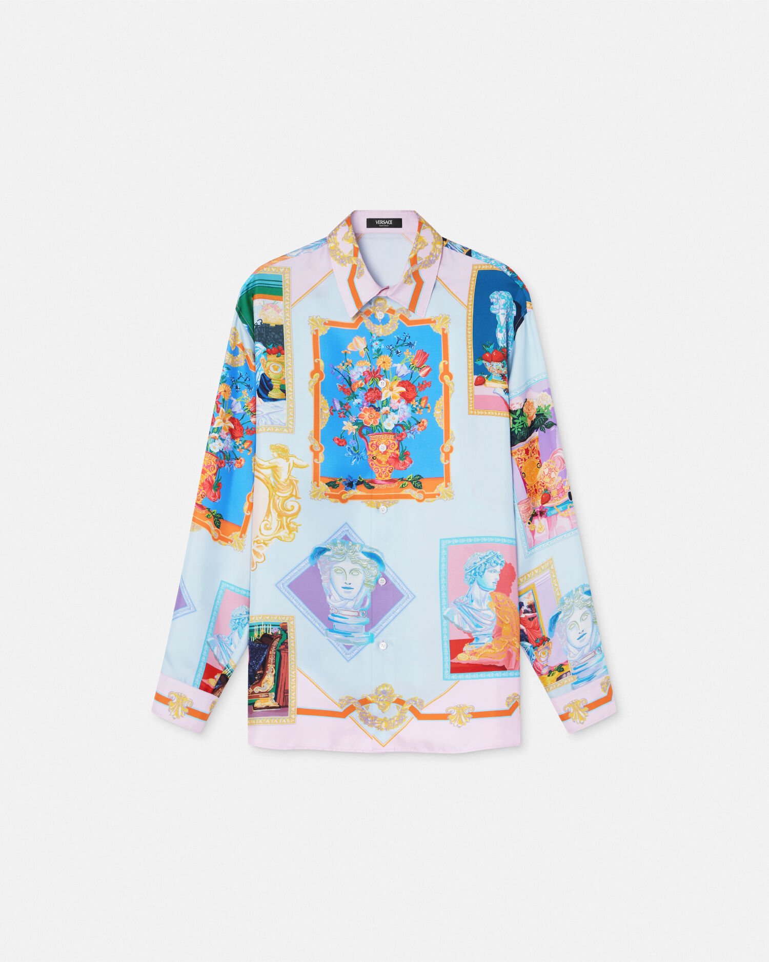 楽天市場】【アパレル】VERSACE ヴェルサーチ シャツ メンズ シルク100% リーフ柄 ダークネイビー 濃紺 ブラック 黒 #52  クリ—ニング済み 【中古】【k】【Blumin/森田質店】【質屋出店】 : Blumin 楽天市場店