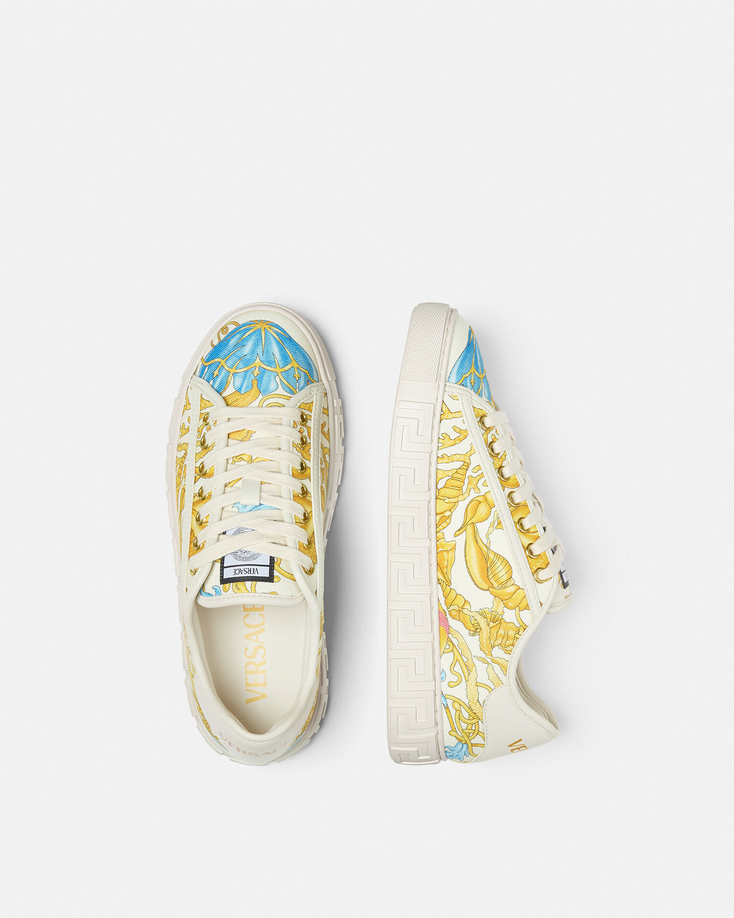 VERSACE☆アンダーウォーター・バロッコ グレカ スニーカー アンダーウォーター バロッコ グレカ スニーカー マルチカラー