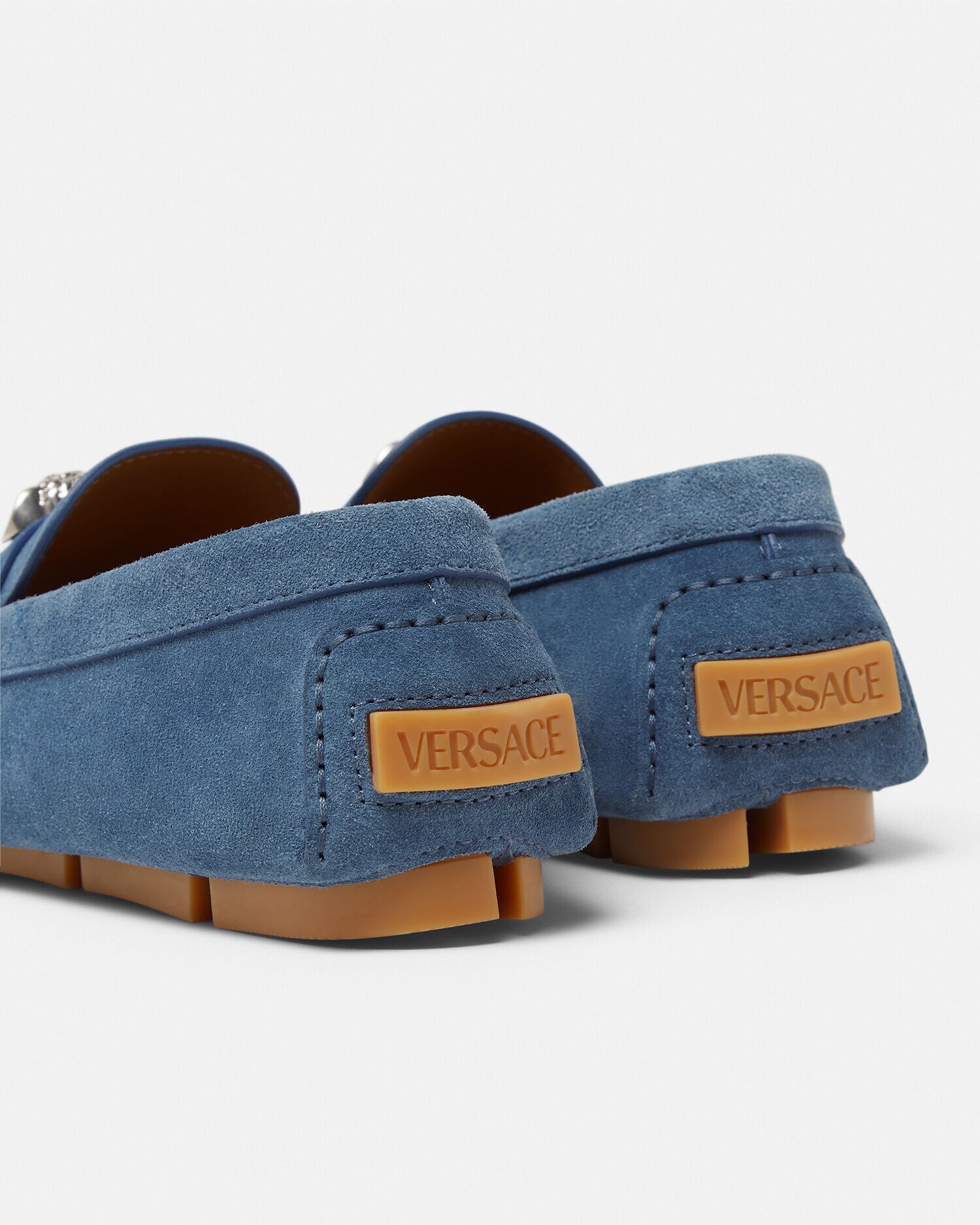 【VERSACE】メドゥーサ サイドファスナー メンズシューズ メドゥーサ ベルベット シューズ ブラック,ゴールド | VERSACE JP