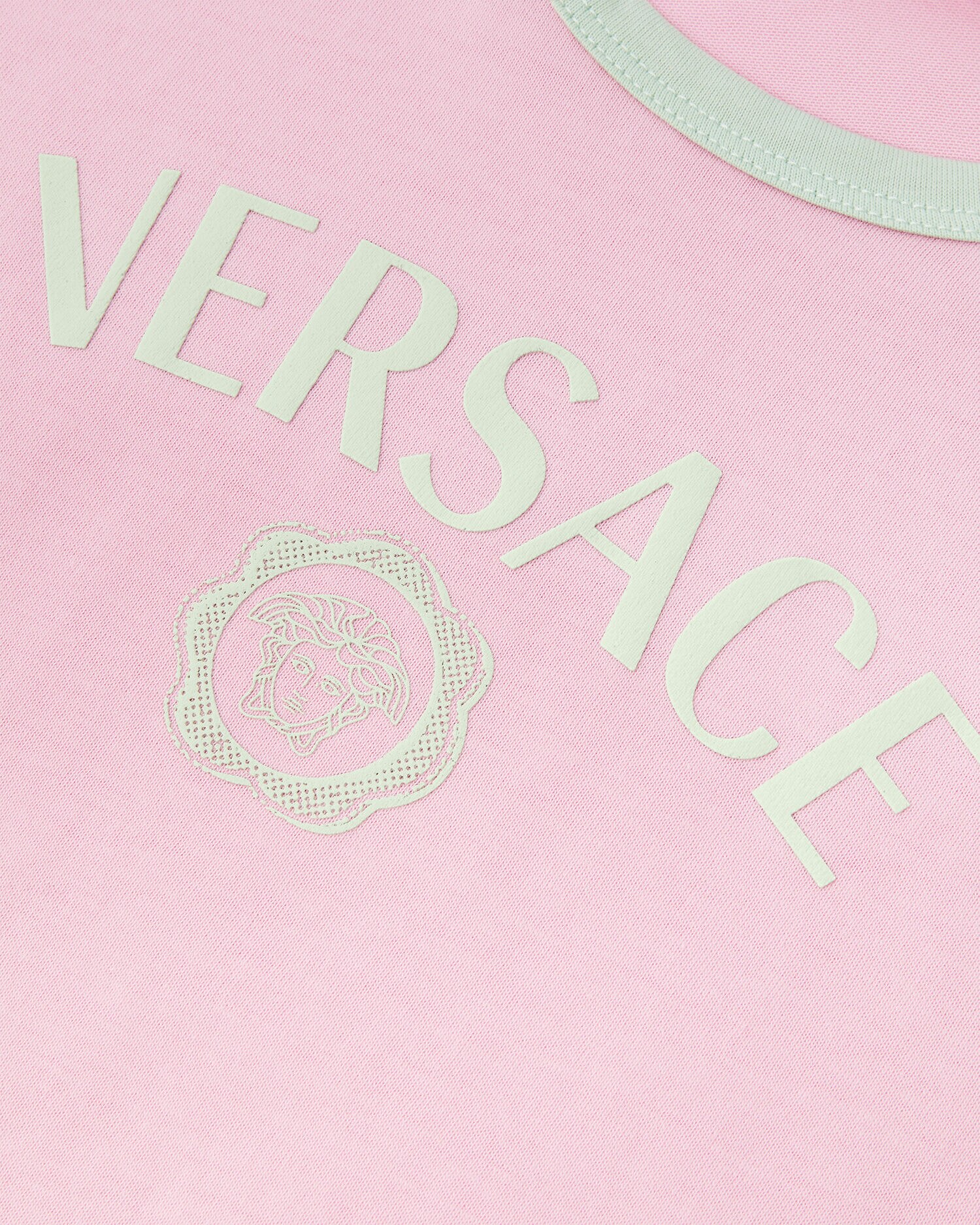 Tシャツ ヴェルサーチェ ロゴ キッズ ピンク | VERSACE JP