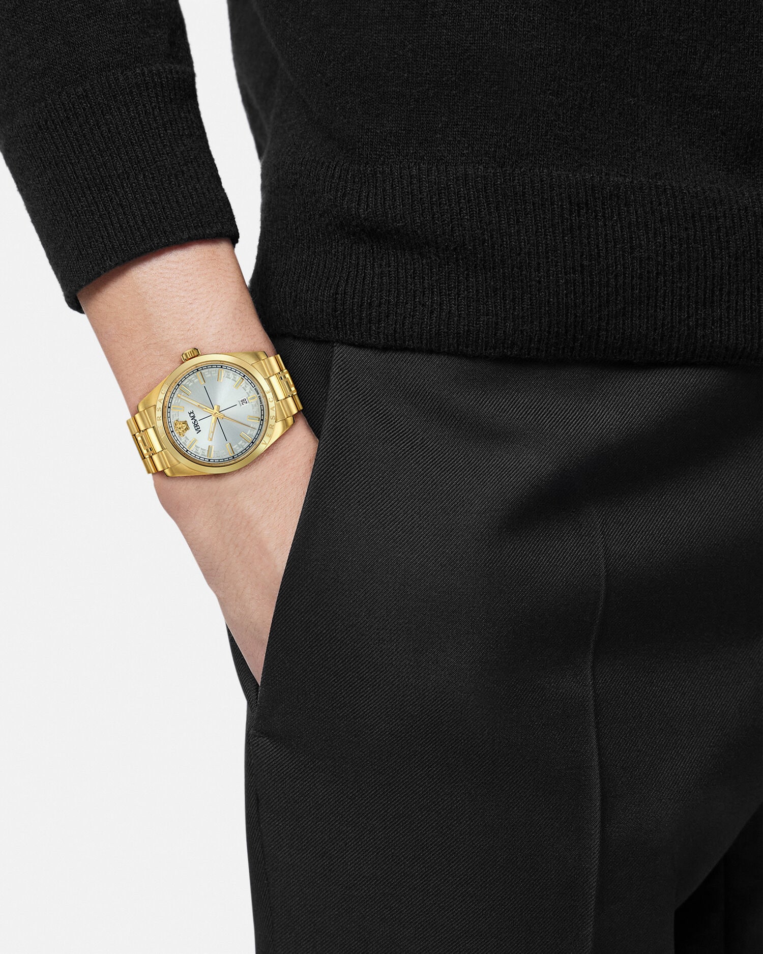 ウォッチ ヴェルサーチェ ミレニアム ゲント ゴールド,シルバー