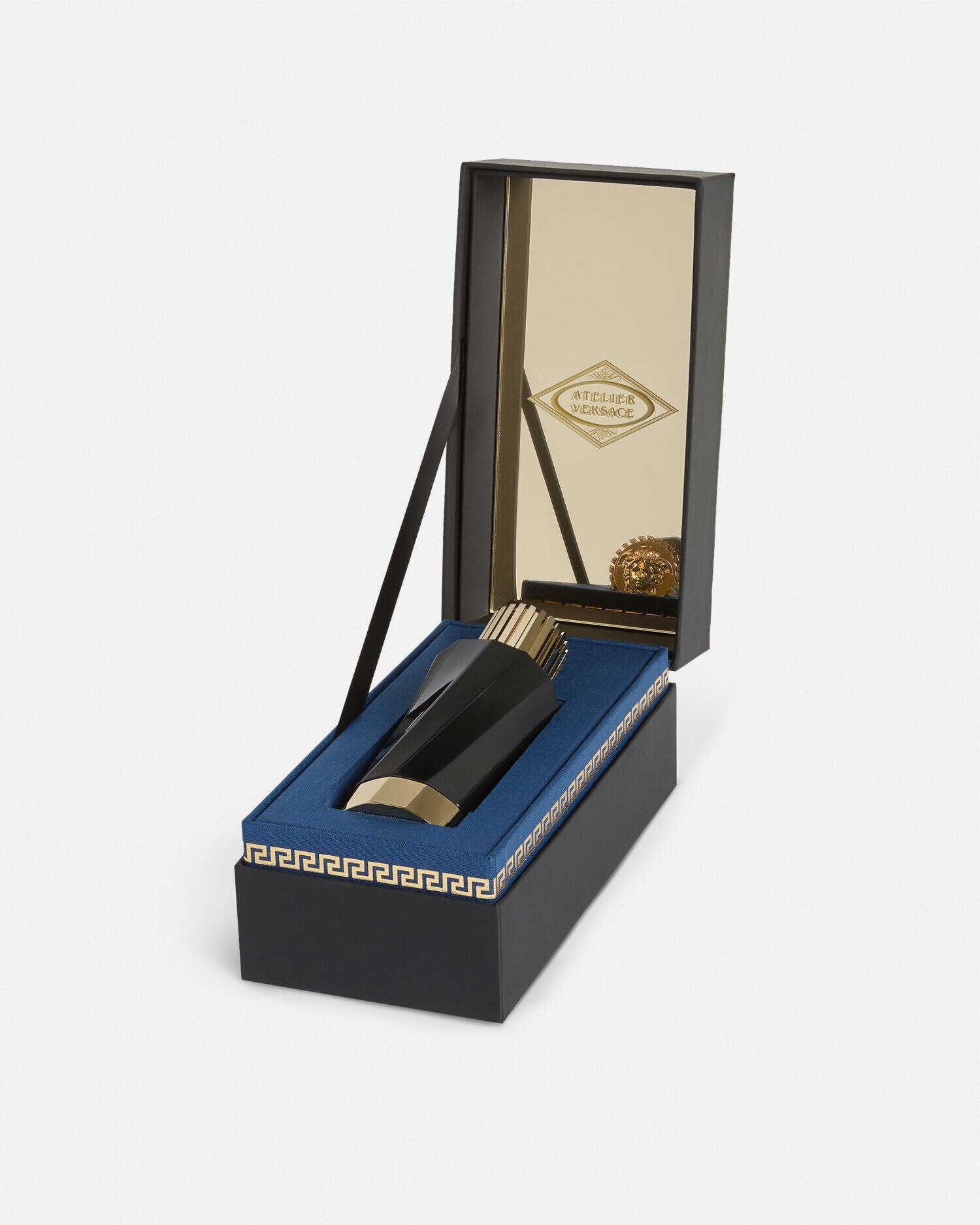 【関税・送料込】【残りわずか】VERSACE サンダル Versace ヴェルサーチェ ロゴ レザーサンダル | ブラック