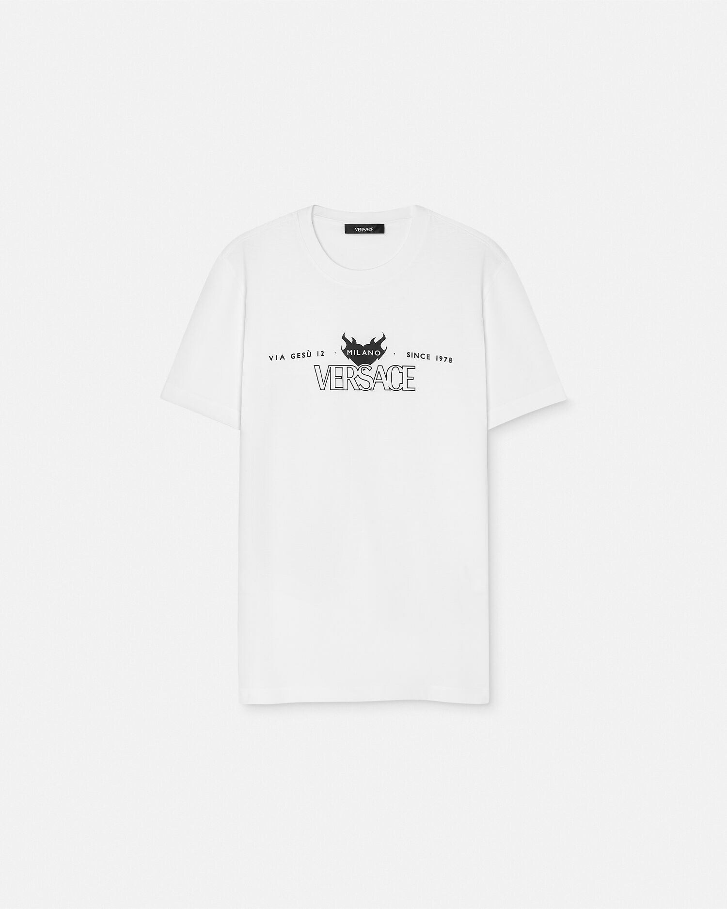 プリント コットンジャージー Tシャツ | VERSACE JP