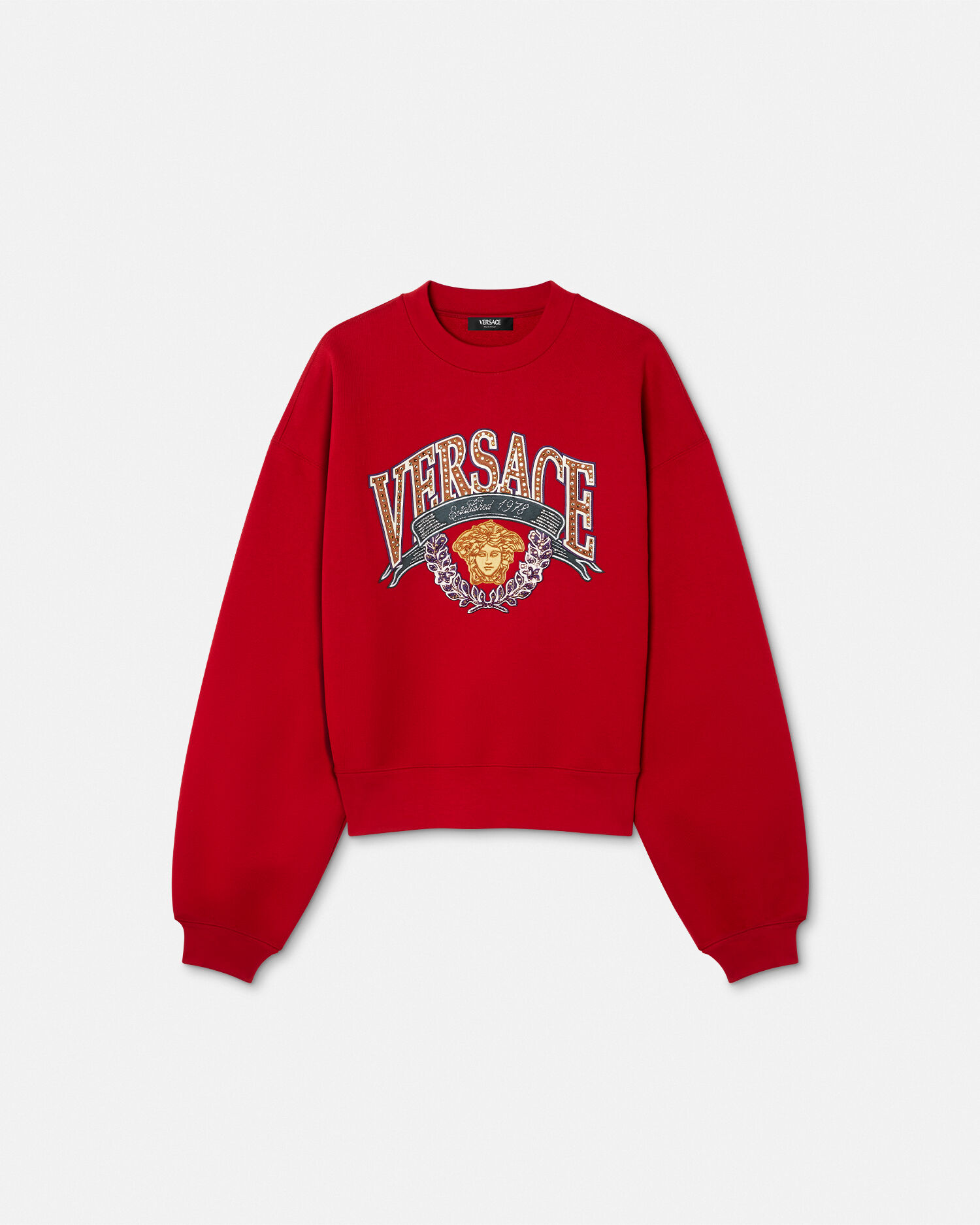 【タグ付き】VERSACE ヴェルサーチ　スウェット VERSACE ヴェルサーチ トレーナー トップス スウェット サイド