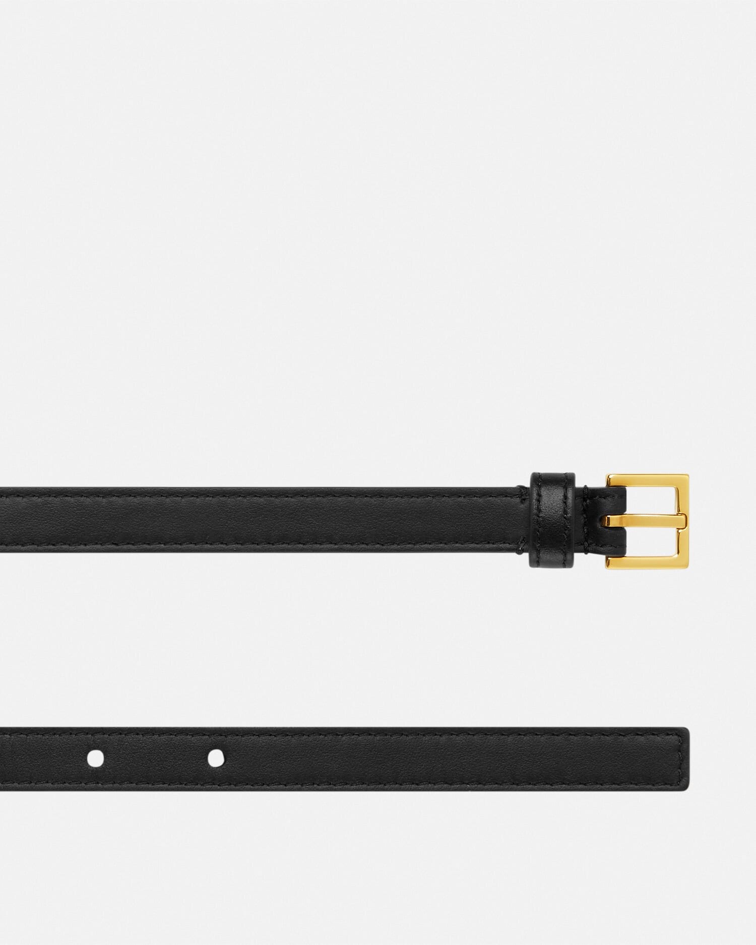 ヴェルサーチェ ロゴ レザー ベルト 1.5 cm | VERSACE JP