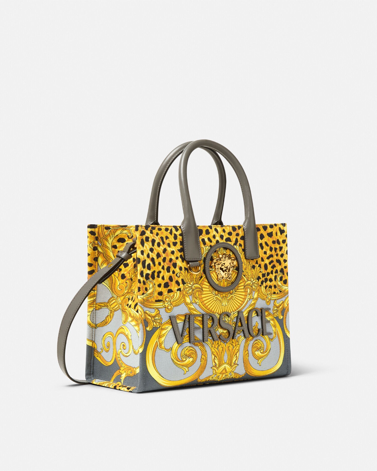【VERSACE】メデューサ スモールトート スモール トートバッグ チーター フラード ラ メドゥーサ