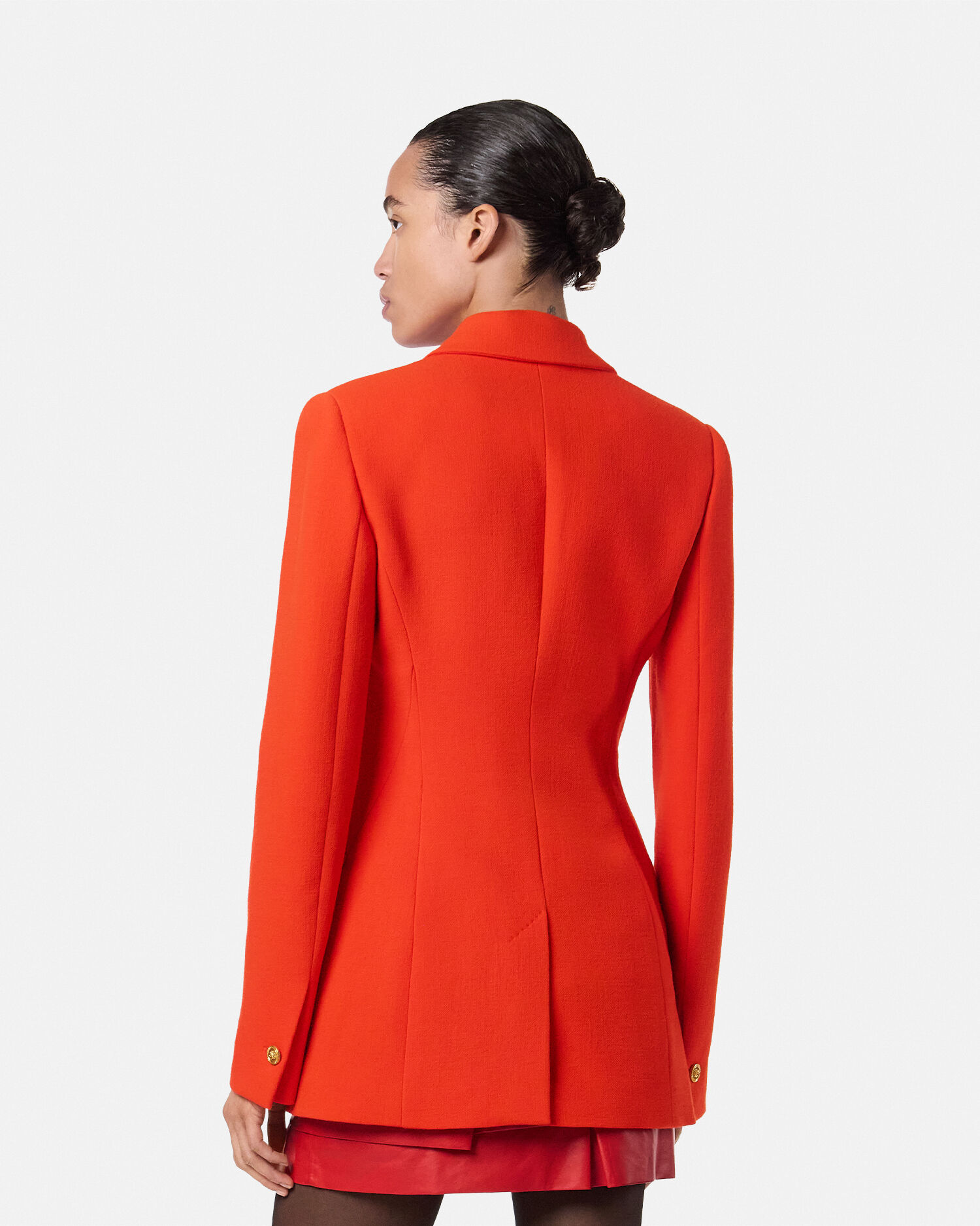 スタッド ウール フィット シングルブレスト ブレザー レッド スタッド ウール フィット シングルブレスト ブレザー レッド