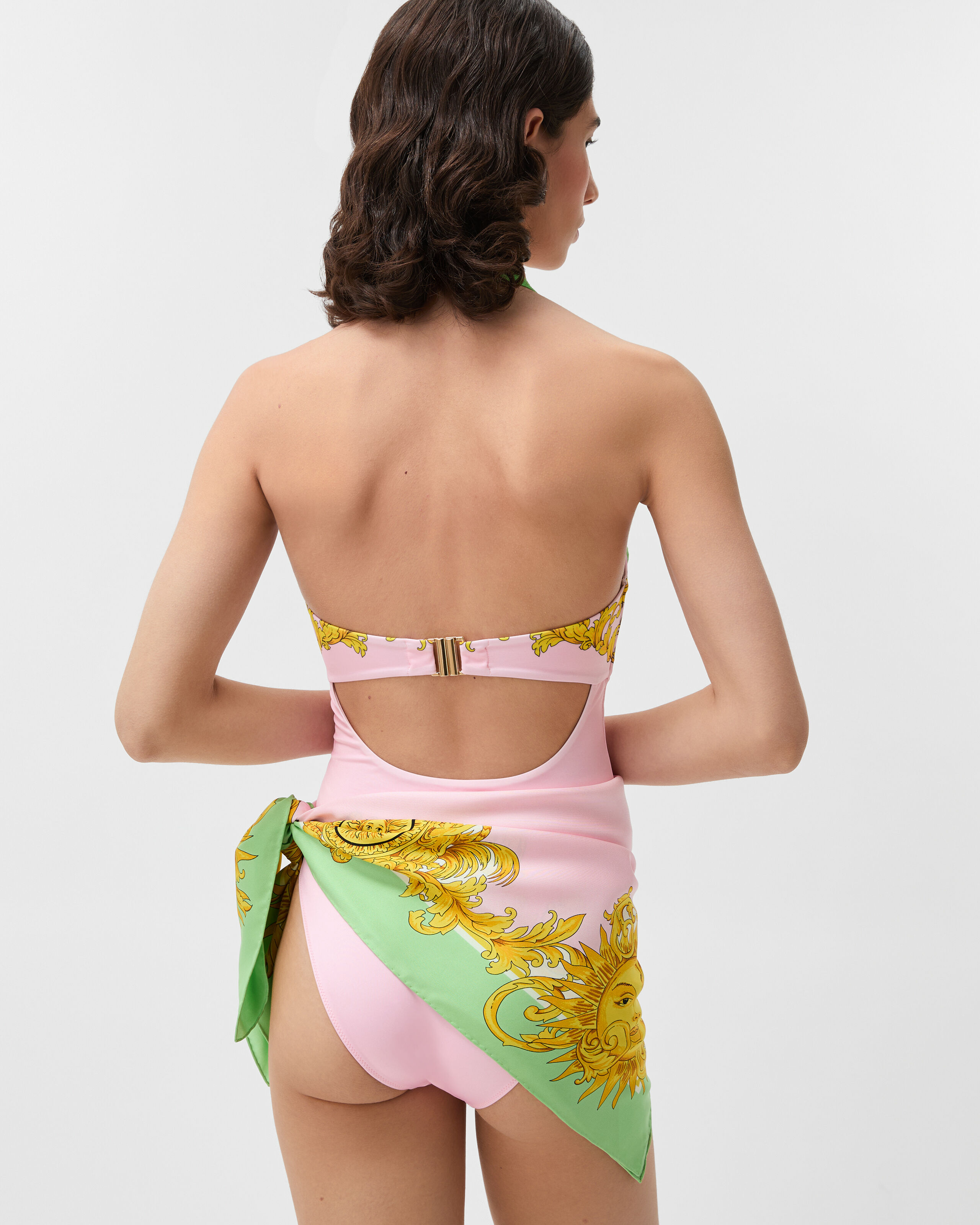 VERSACE カラフルペイズリー セパレート水着 プリント ワンピース スイムスーツ イエロー,ピンク | VERSACE JP