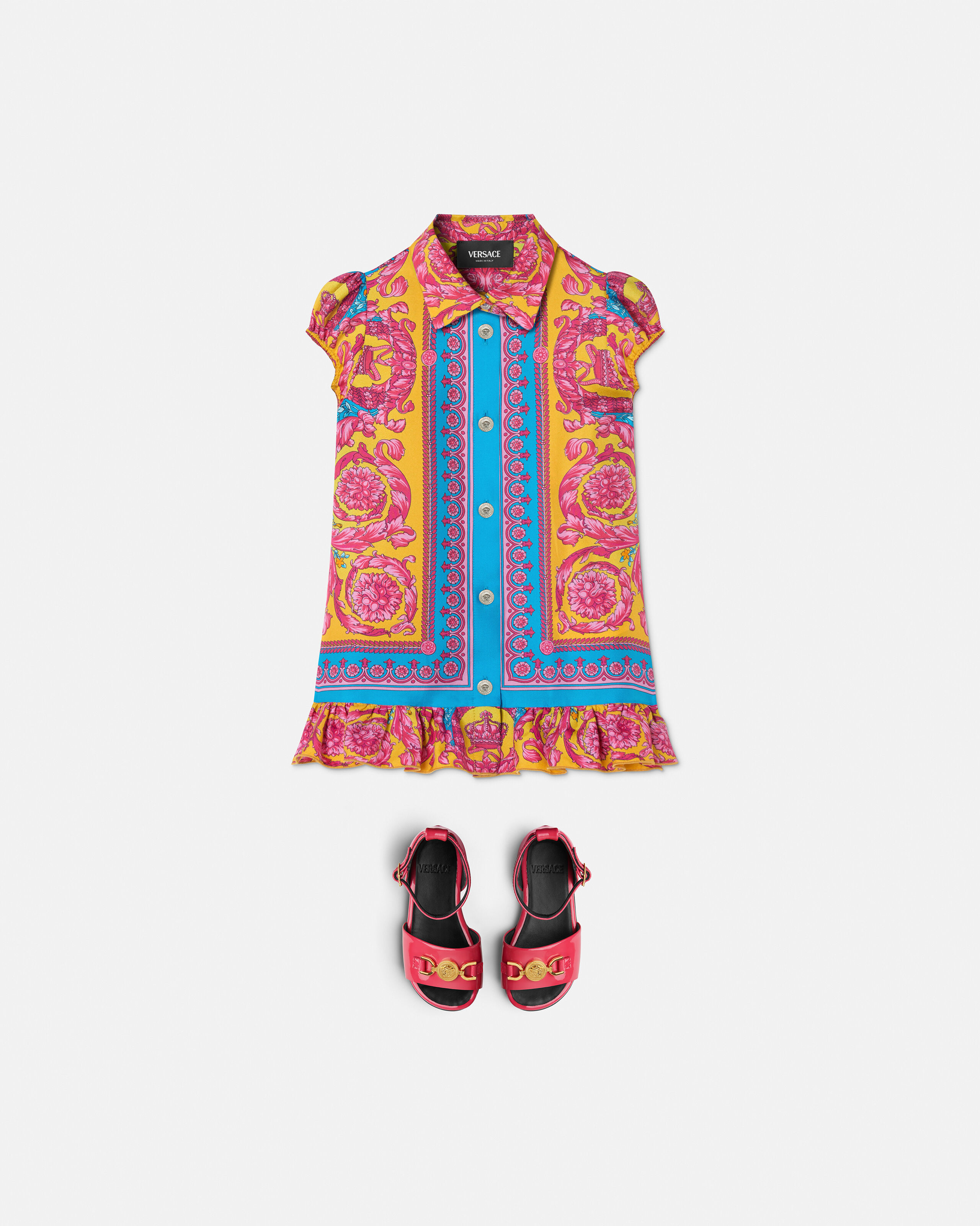 ヴェルサーチ　ワンピース　ドレス　140 ガールズデザイナーワンピース & シャツワンピース | ヴェルサーチェ 日本