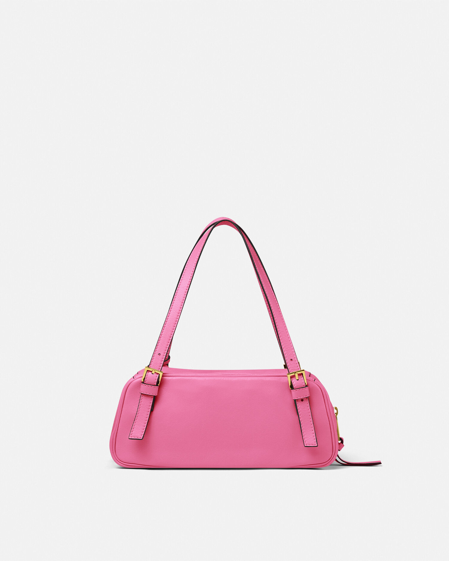 美品 VERSUS VERSACE バロッコプリント チェーン ショルダーバッグ ボウリング ショルダー バッグ ヴェルサーチェ タグ ピンク