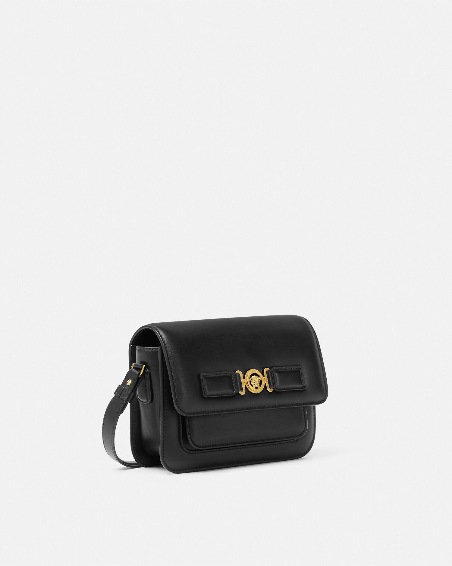 VERSACE ヴェルサーチ 超美品 レザー スタッズ ロゴ 2wayバッグ