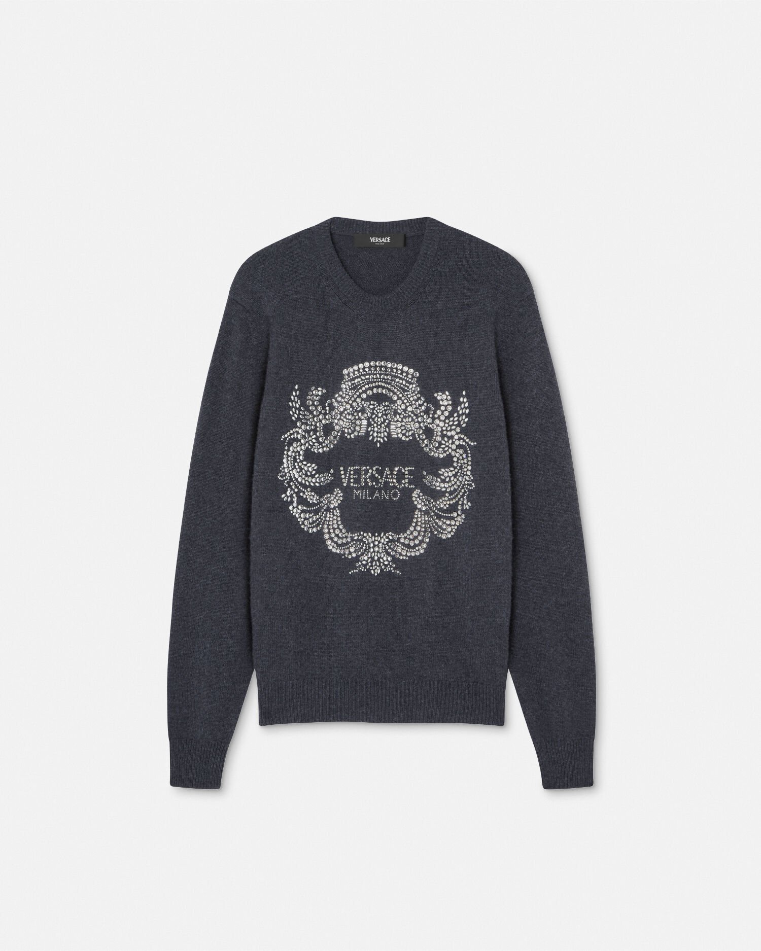 VERSACE ヴェルサーチェ メデューサロゴ ウールニット*ブラック (VERSACE/ニット・セーター) 112839245【BUYMA】