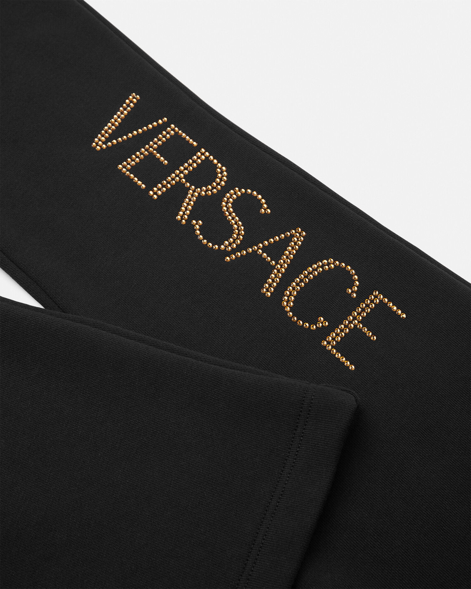 クリスタルロゴ キッズ スウェットパンツ ブラック | VERSACE JP