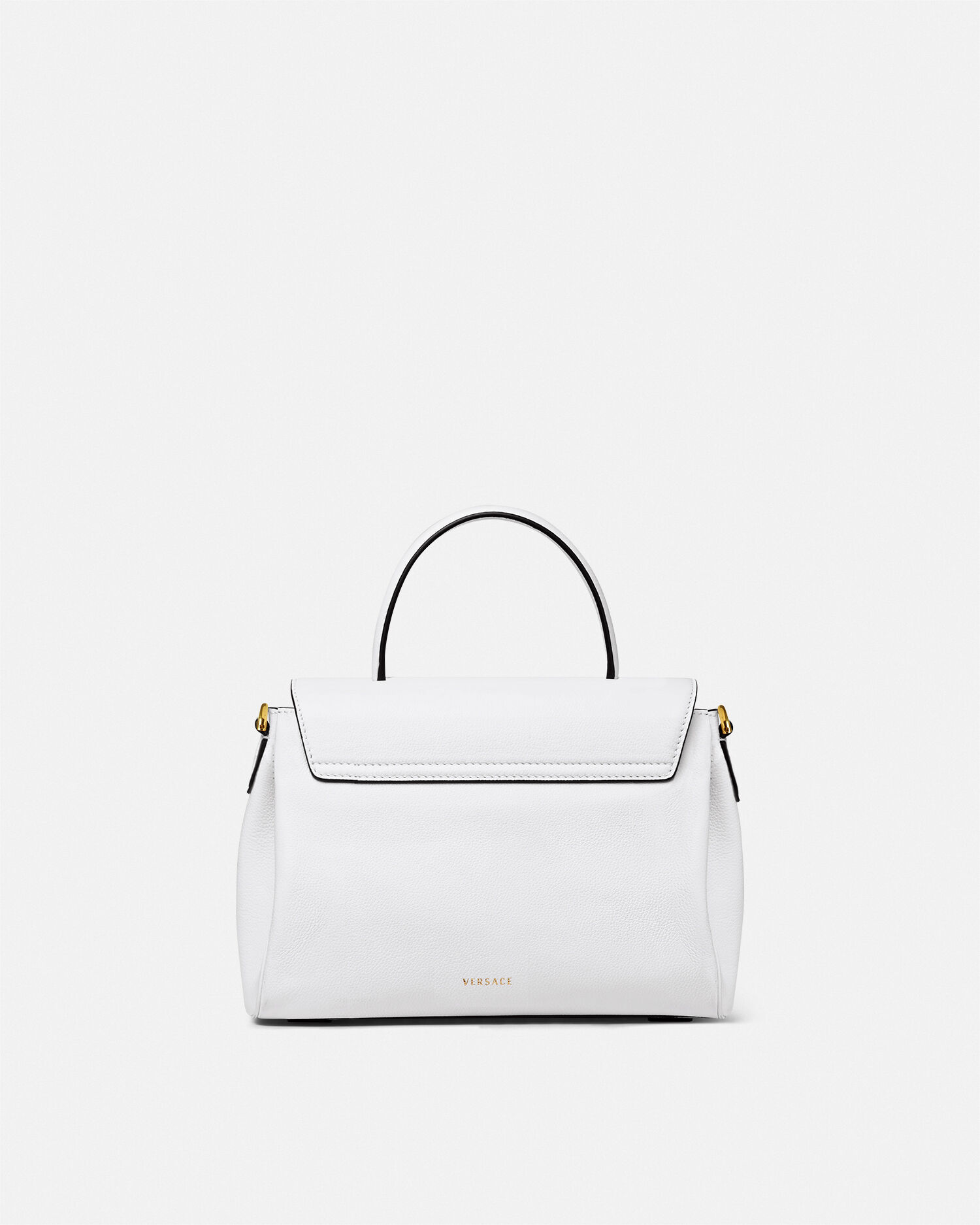 ラ メドゥーサ レザー トップハンドル ホワイト | VERSACE JP