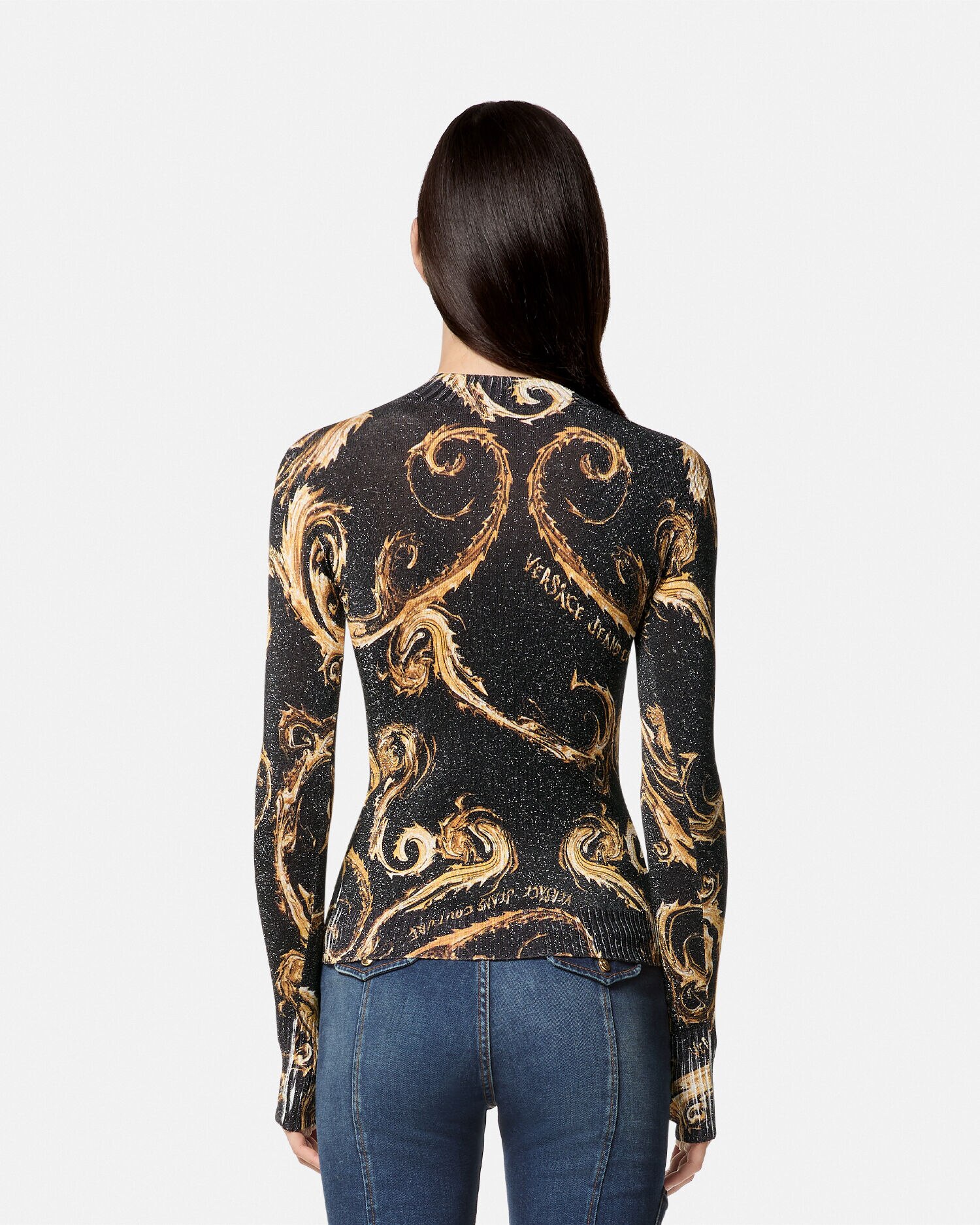 クロモ クチュール ルレックス ニット Tシャツ | VERSACE JP