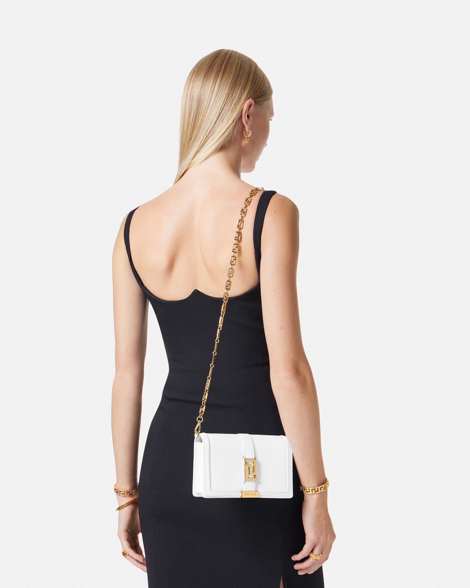 【関税込み】Versace ホワイト スモール グレカ ゴッデス バッグ グレカ ゴッデス ミニ バッグ ホワイト | VERSACE JP