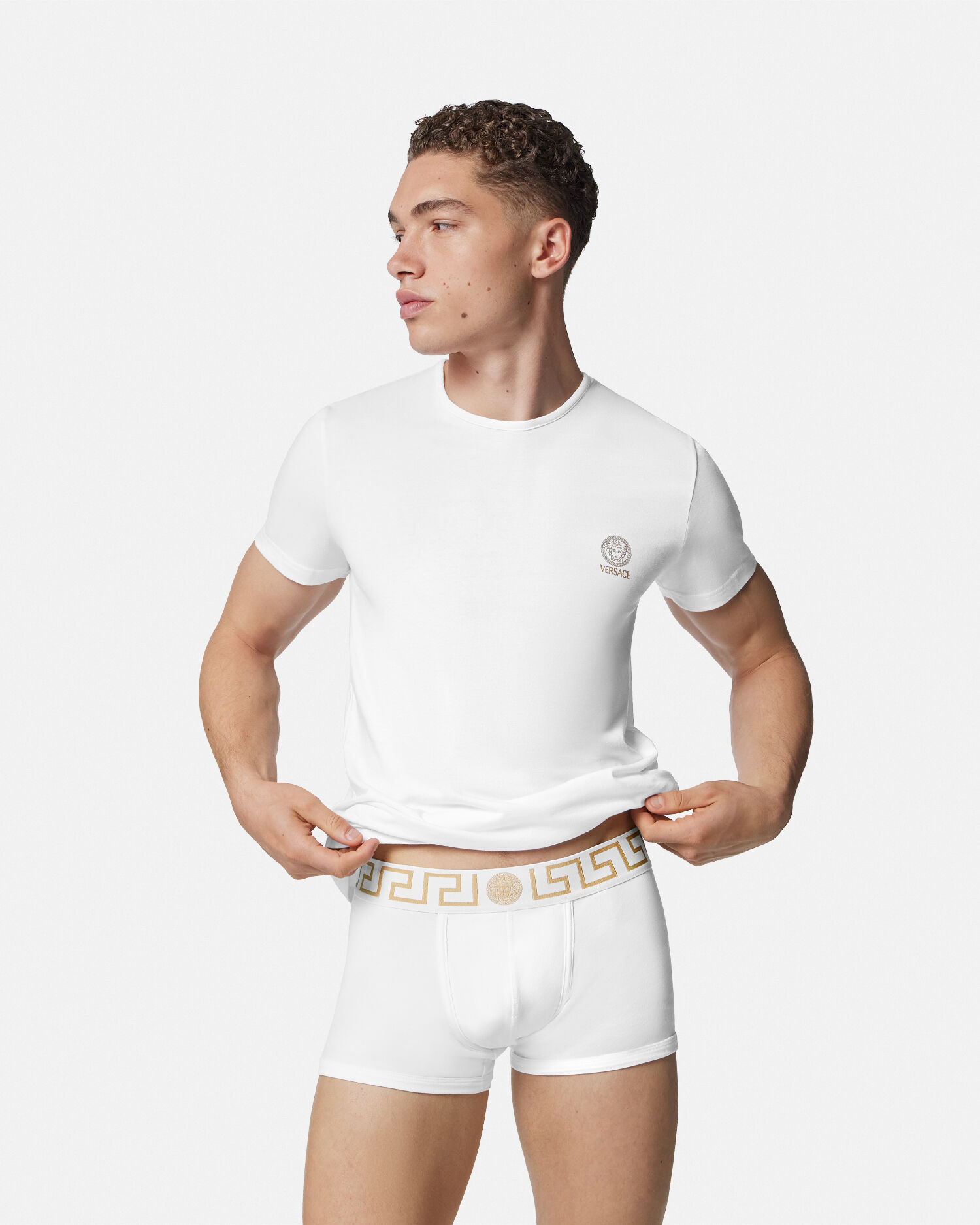 VERSACE ヴェルサーチェ グレカ ボーダー トランクス 3枚パック グレカ ボーダー トランクス 3枚パック | VERSACE JP