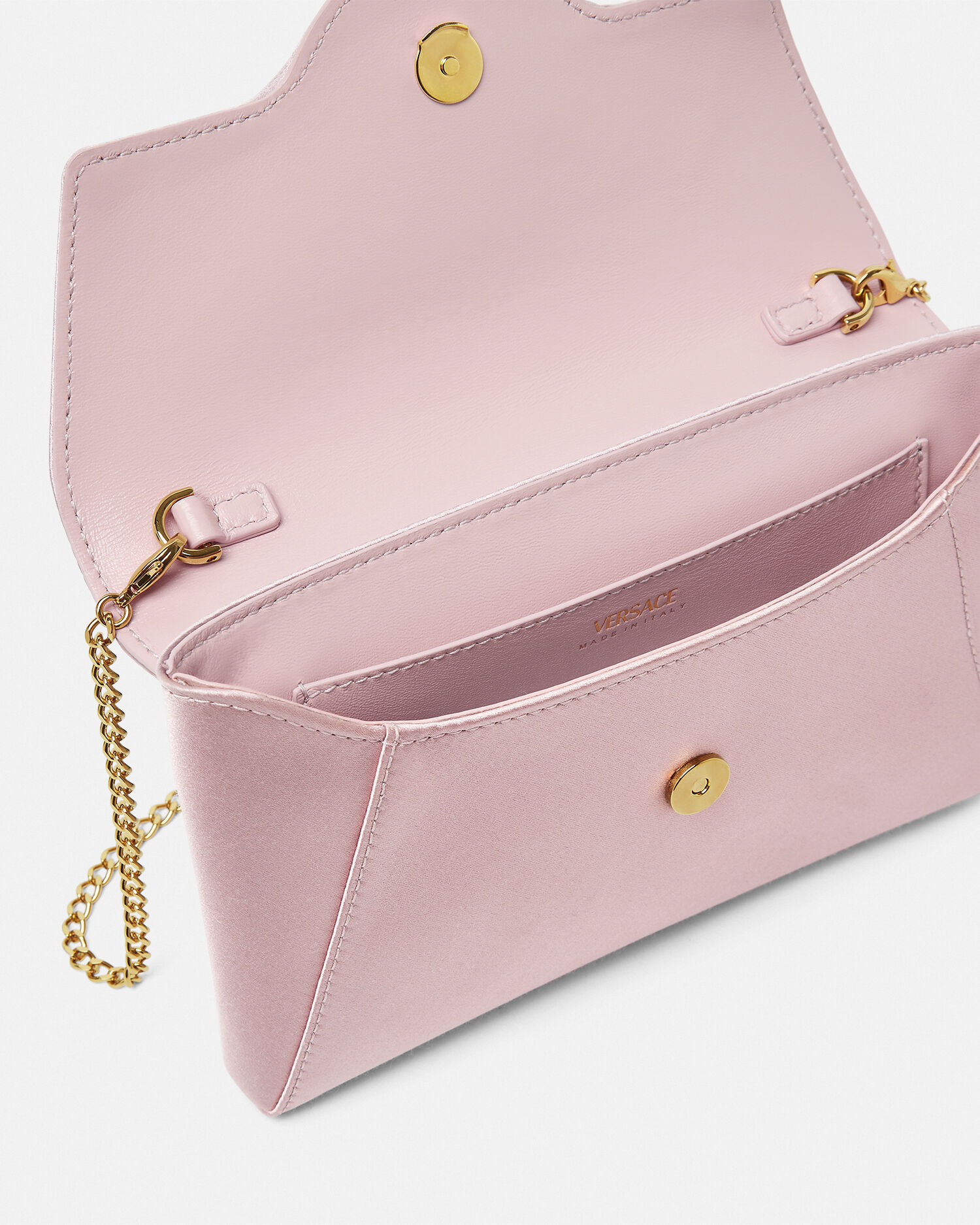 愛用 ラ メドゥーサ エンベロープ クラッチ ピンク | VERSACE JP バッグ