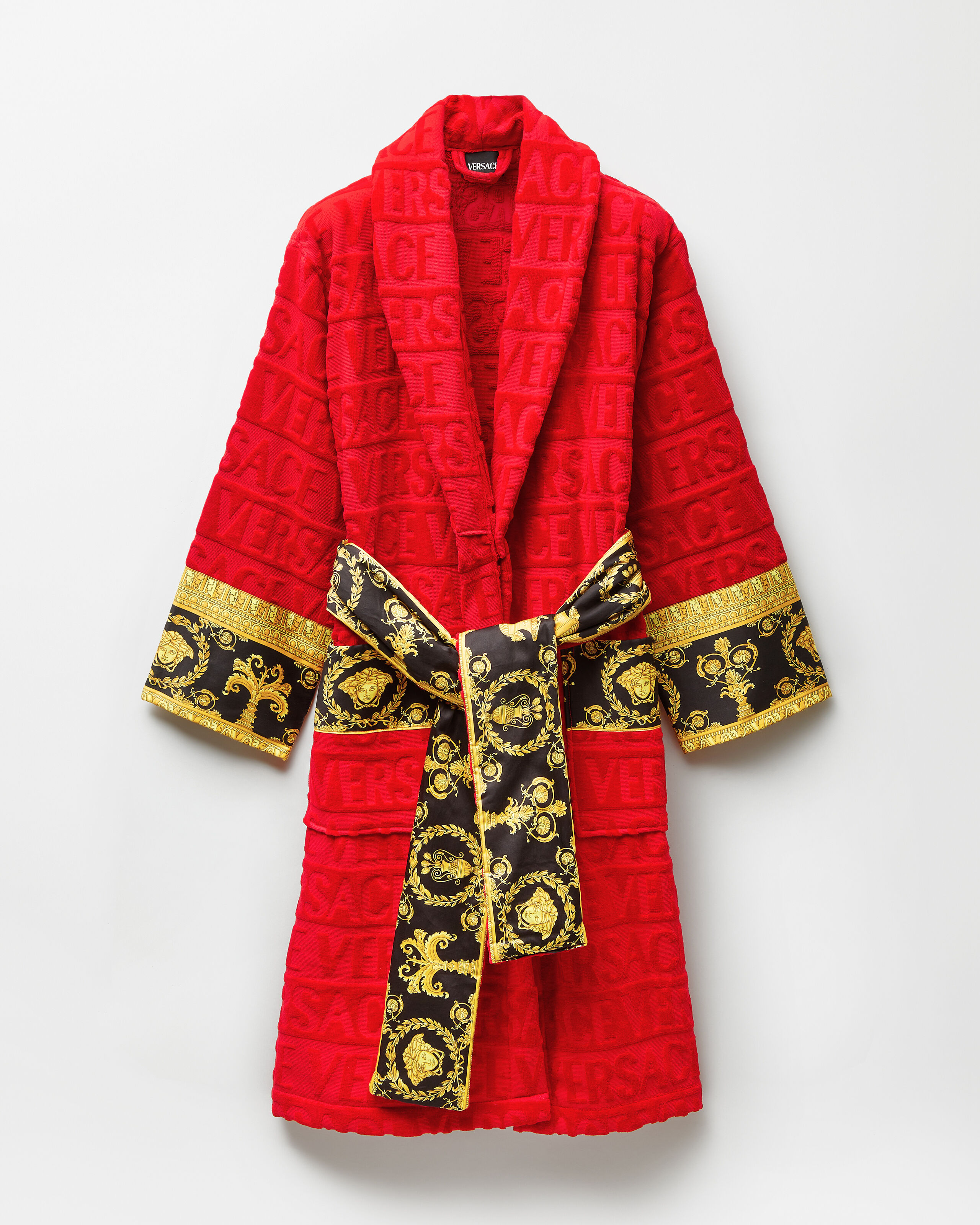 I ♡ バロック バスローブ レッド | VERSACE JP