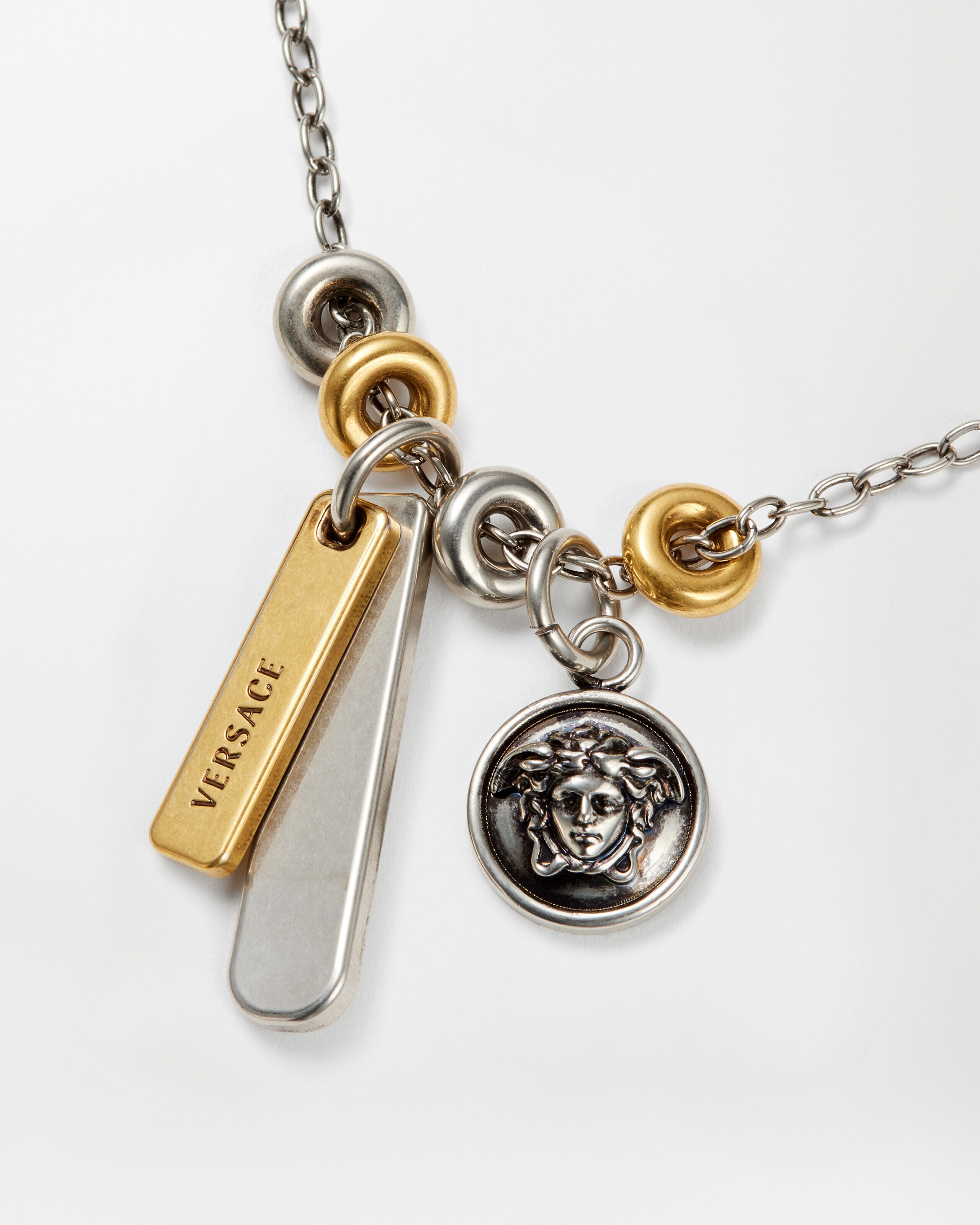 ロゴ タグ ネックレス シルバー,ゴールド | VERSACE JP