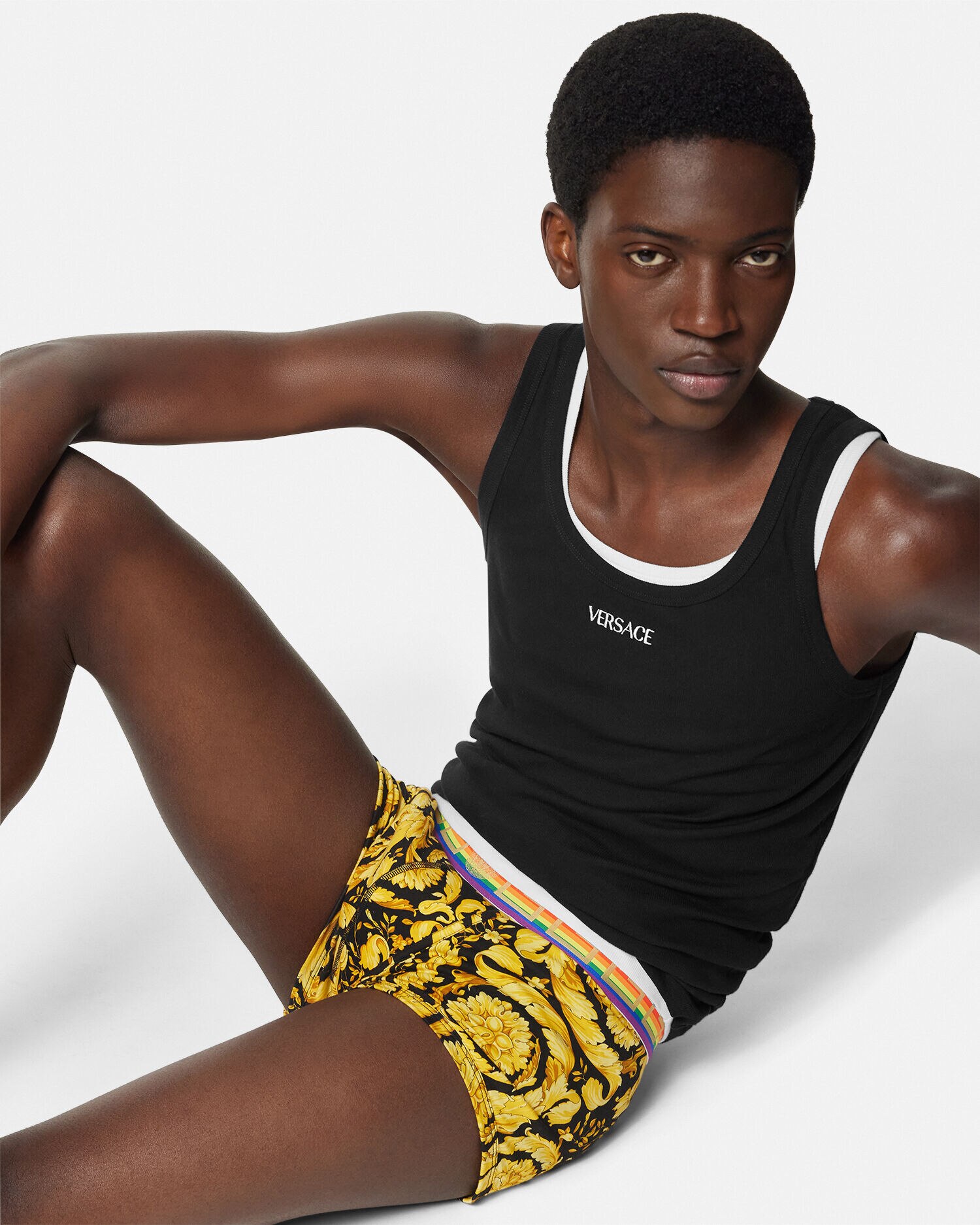 トランクス プライド バロッコ ブラック,プリント | VERSACE JP