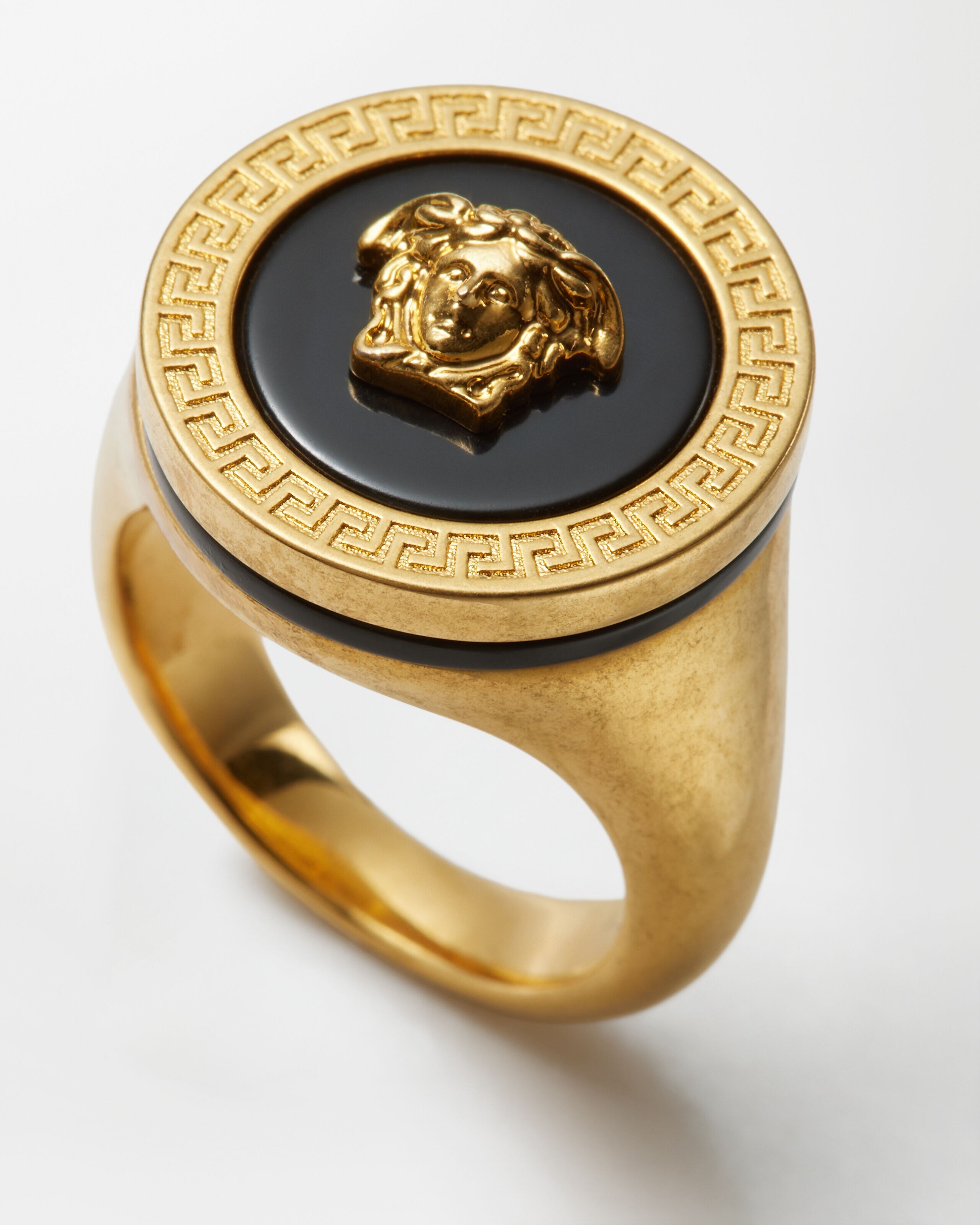 メドゥーサ リング ゴールド,ブラック | VERSACE JP