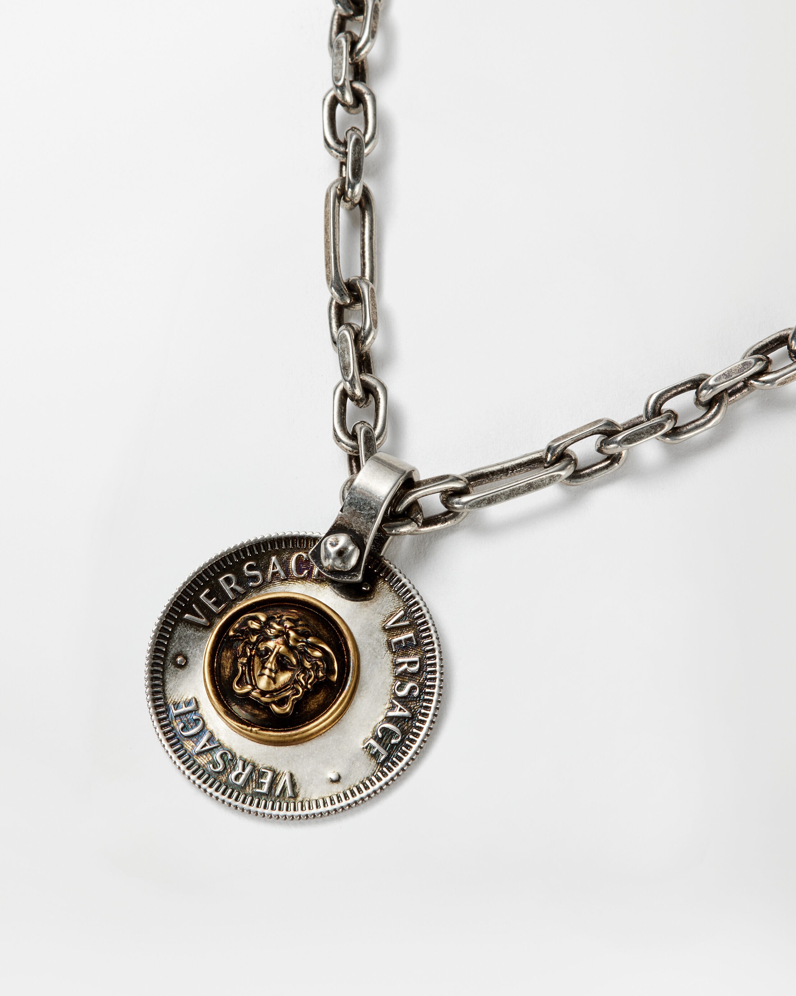 コイン ネックレス シルバー,ゴールド | VERSACE JP