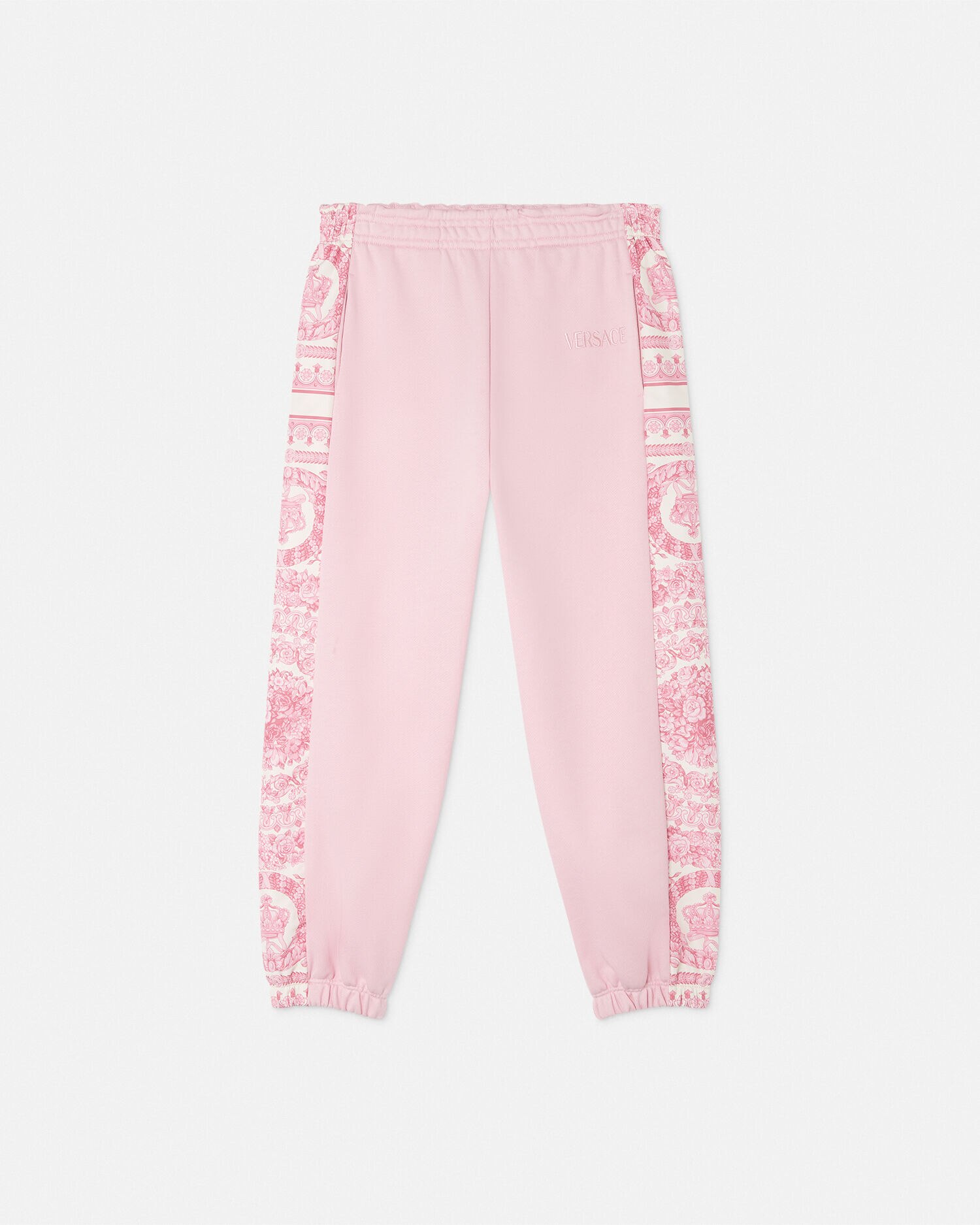 【関税込み】Versace ピンク ラ グレカ ラウンジパンツ Versaceのピンク ラ グレカ ラウンジパンツがセール中