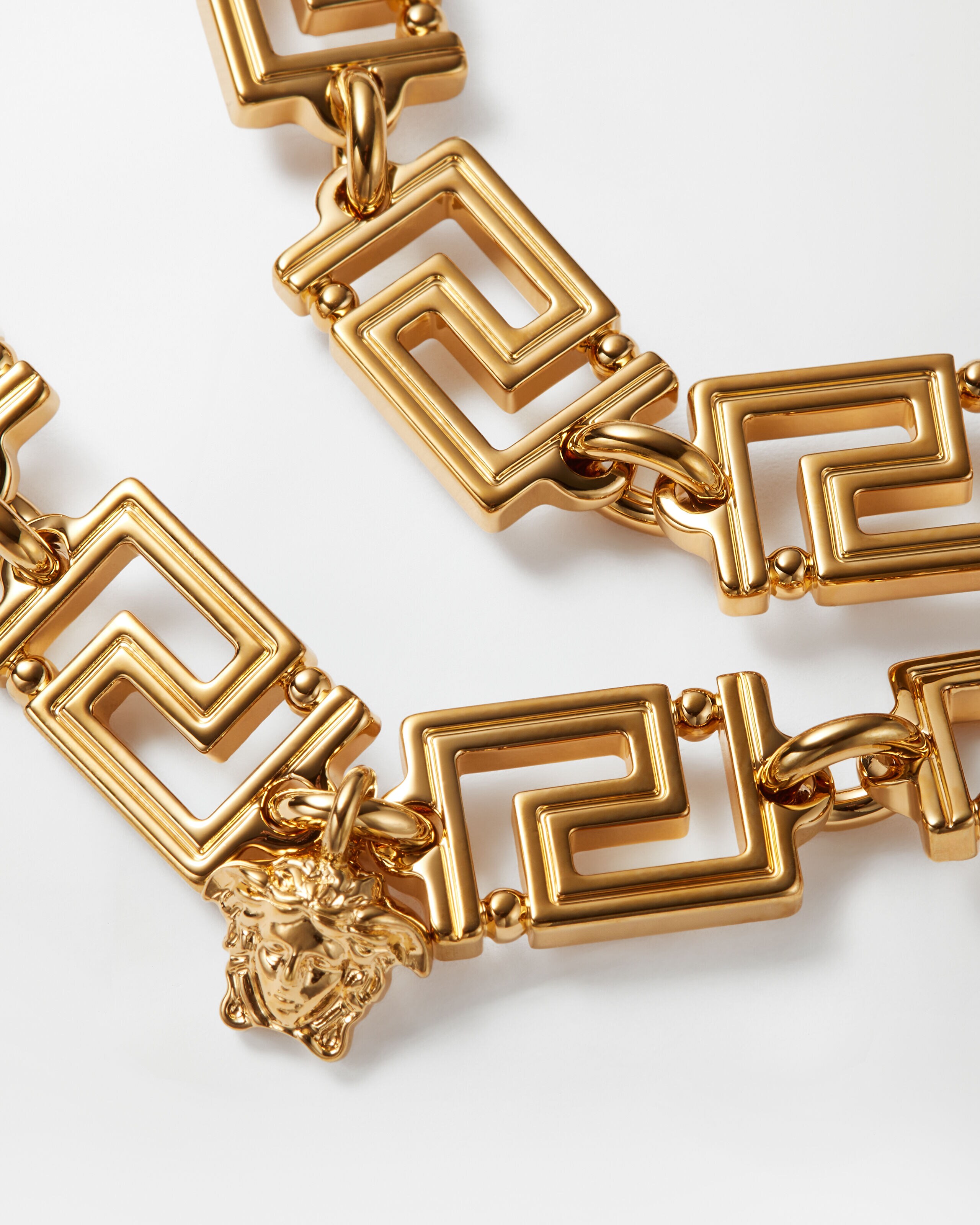 VERSACE ヴェルサーチ グレカ ネックレス ゴールド クリスタル グレカ ネックレス ゴールド | VERSACE JP