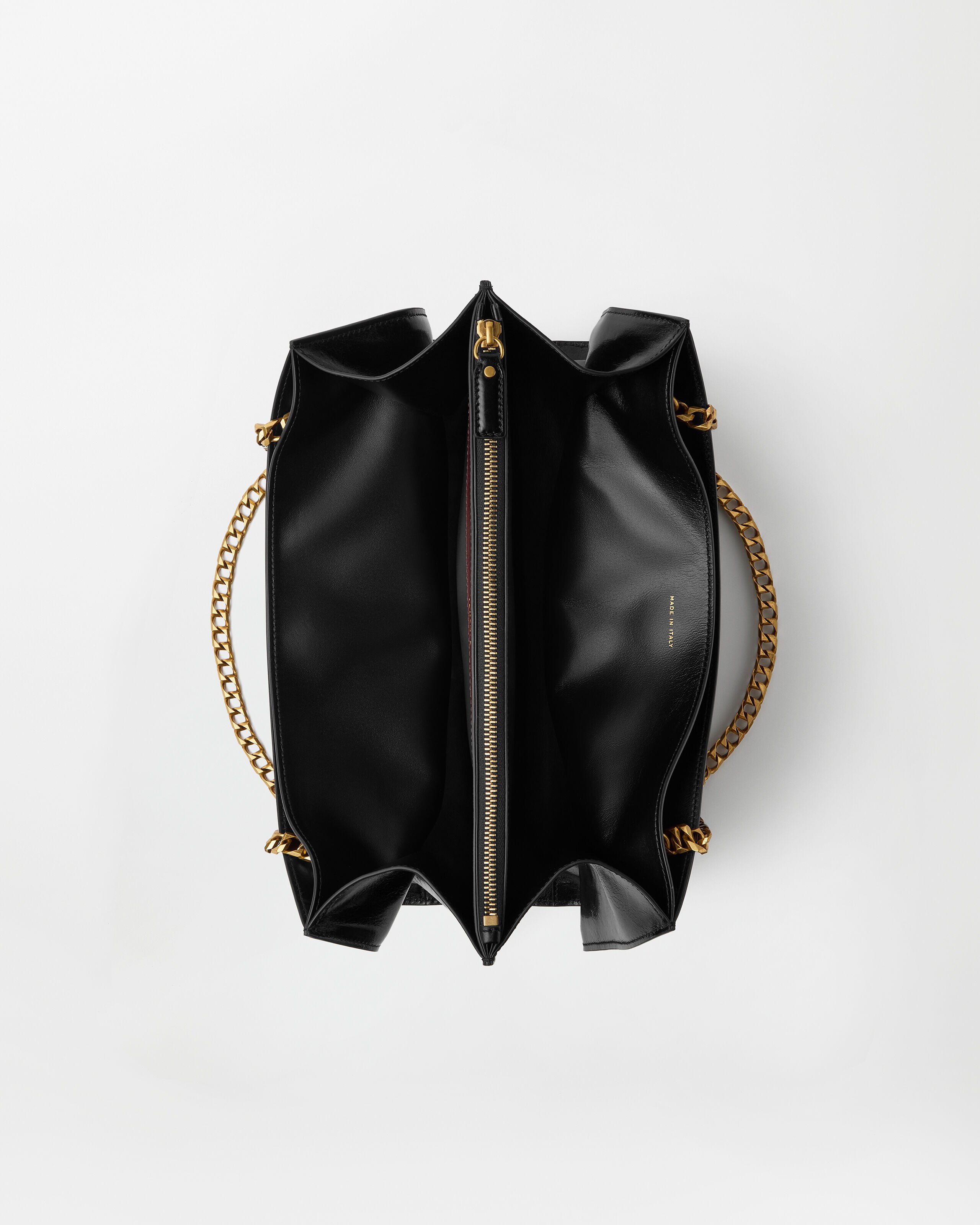 キャビヌ レザー ショルダー バッグ ブラック | VERSACE JP
