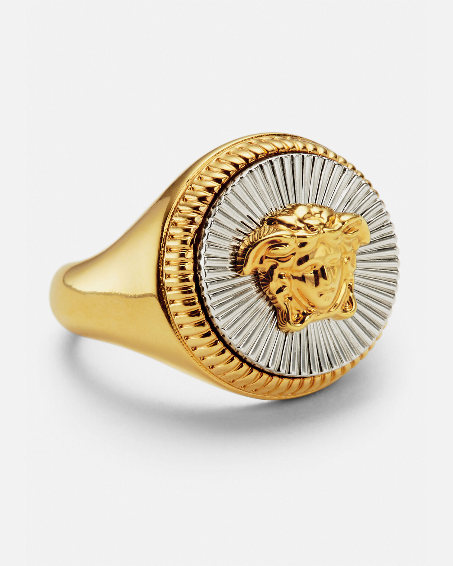 メドゥーサ ビギー リング ゴールド,シルバー | VERSACE JP