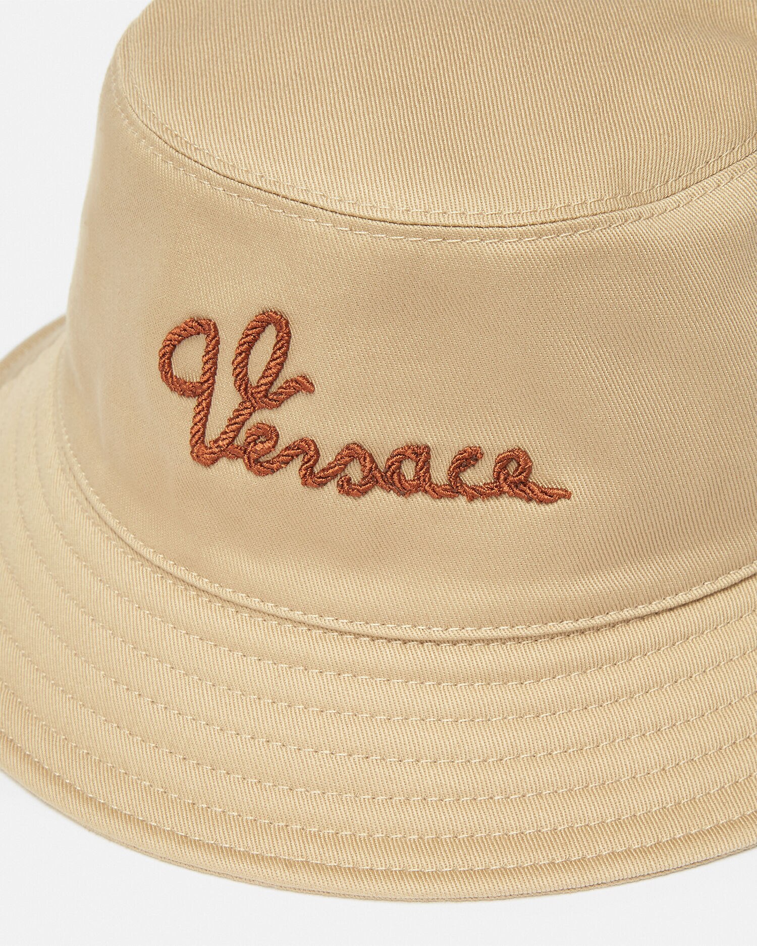 ヴェルサーチェ ノーティカル ロゴ キッズ バケット ハット ベージュ | VERSACE JP