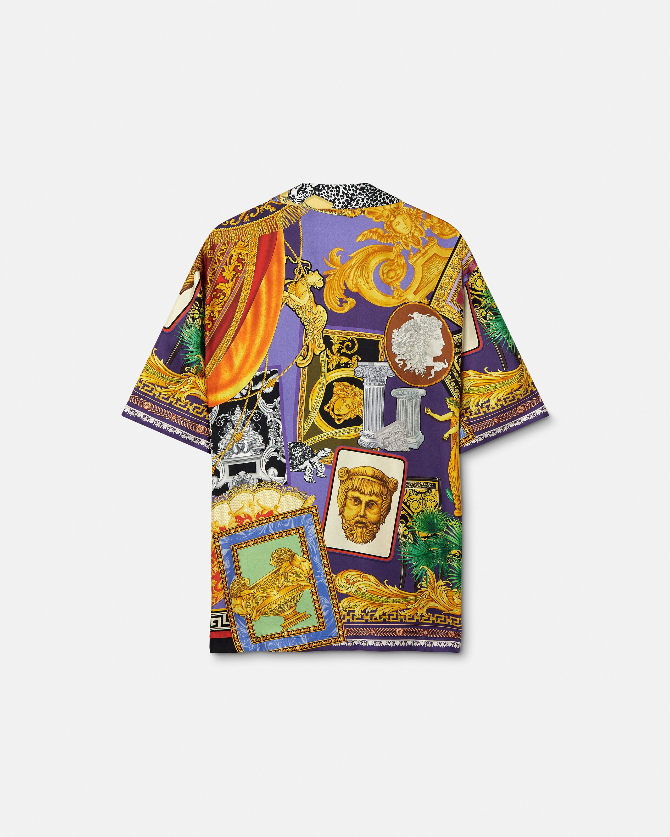 プリント シルク ツイル レギュラー シャツ プリント | VERSACE JP