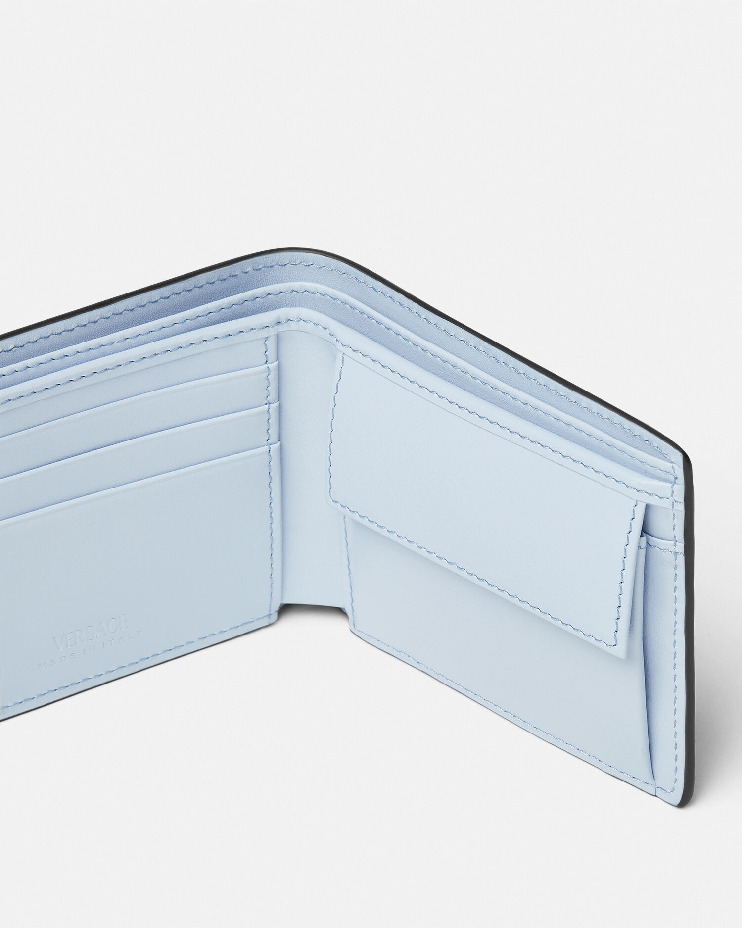 ヴェルサーチェ ミス レザー ウォレット ブラック,ゴールド | VERSACE JP