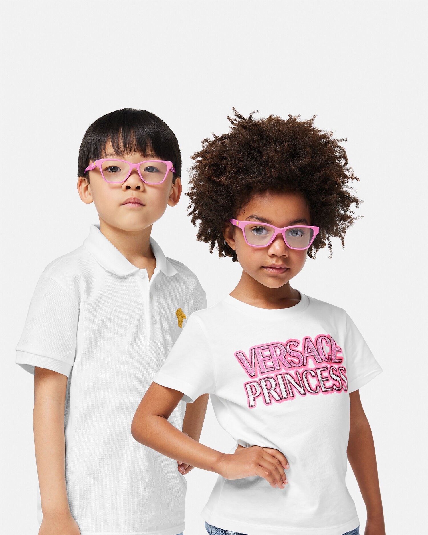 メドゥーサ チャーム キッズ メガネ ピンク | VERSACE JP