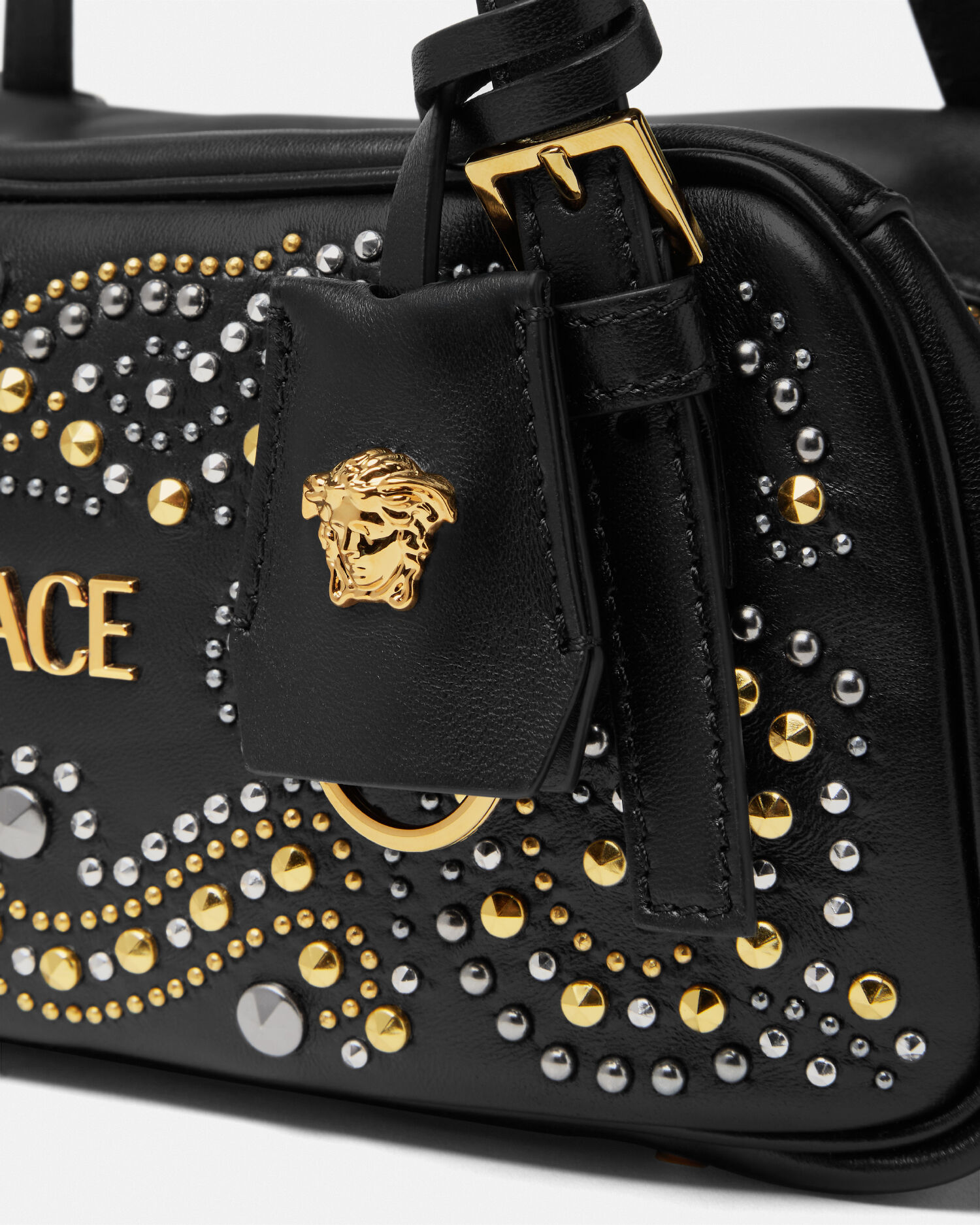 スタッド ボウリング バッグ ヴェルサーチェ タグ | VERSACE JP